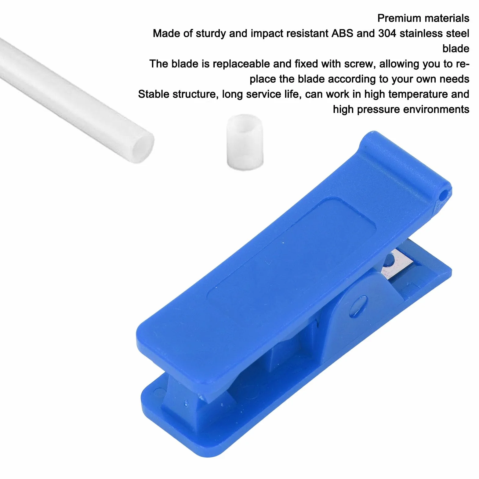 3 szt. Obcinak do Rur 1/8 do 3/4 Cala Obcinak do Rur PTFE Narzędzie do Cięcia Węża ze Stali Nierdzewnej Obcinak do Rur PVC do Rur Nylonowych PVC PU (BLUE)