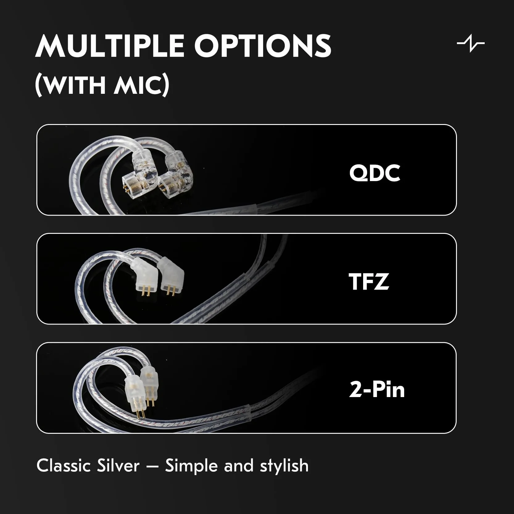 CCZ C03 kabel USB-C IEM z mikrofonem 4N posrebrzany OFC QDC Pin DAC Chip 120 cm In-Ear Monitor kabel do KZ ZSN PRO X, ZS10 PRO, ZS10 PRO X, ZS12 PRO X, EDX PRO, Castor, KBEAR Storm