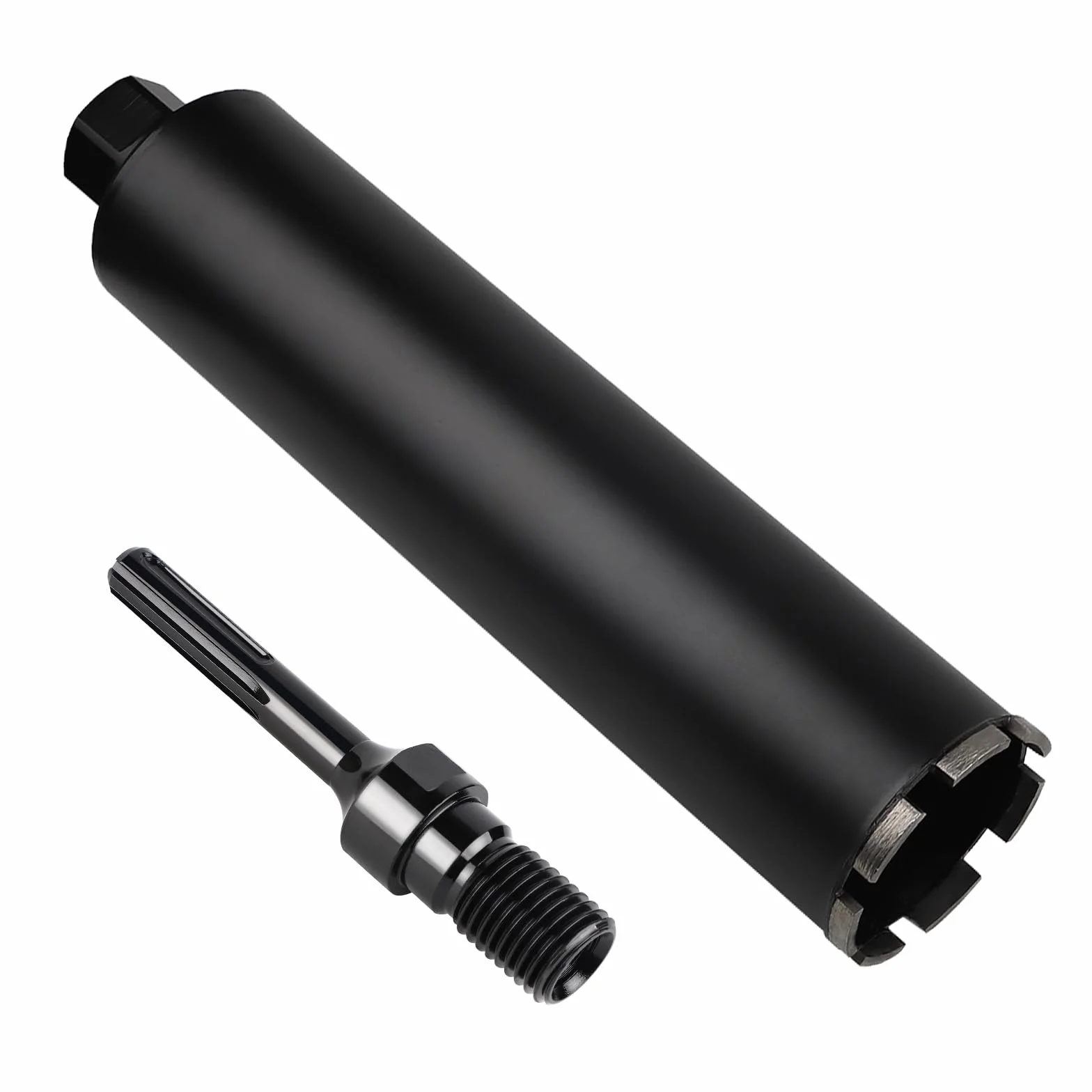 CPROSP 1¼" UNC diamentowa koronka wiertnicza ø152 mm, L 420 mm, koronka wiertnicza z adapterem SDS MAX, koronka wiertnicza do wiercenia na mokro, wiertło rdzeniowe do wiercenia w betonie, murze i