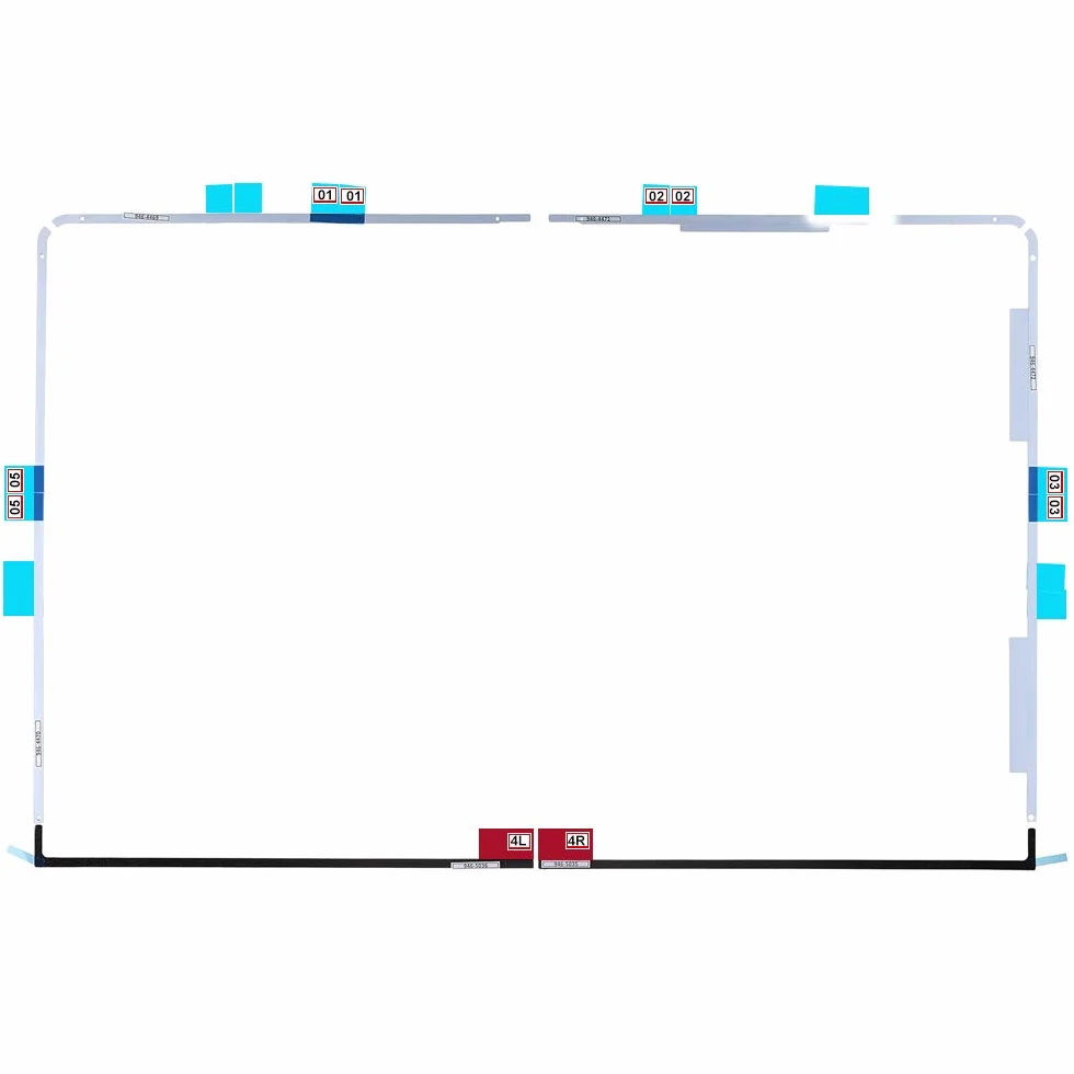 MMOBIEL Zestaw pasków naklejek Klebe do wyświetlacza LCD kompatybilny z iMac 21,5" A1418