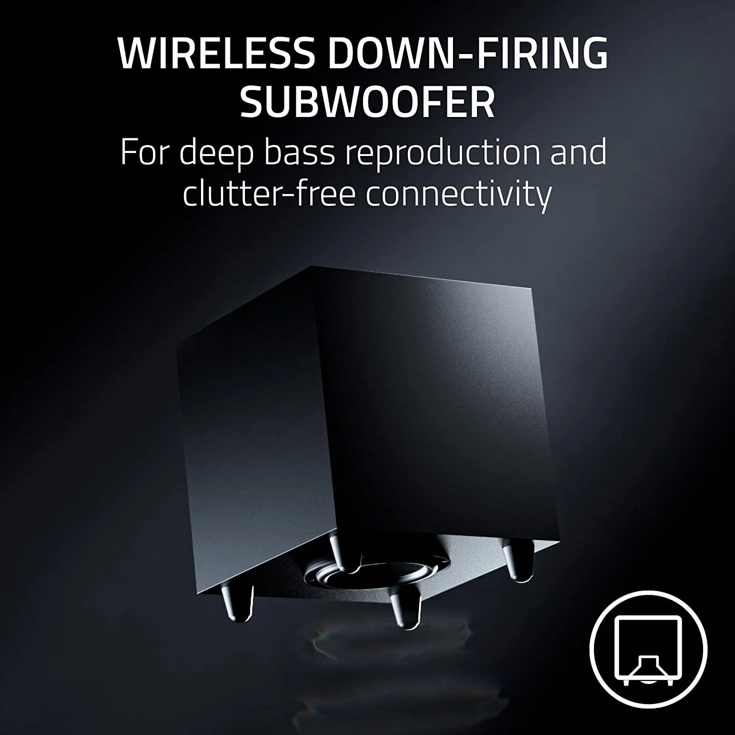 Razer Nommo V2 Pro 2.1 bezprzewodowy subwoofer głośniki do gier PC THX Spatial Audio Czarny