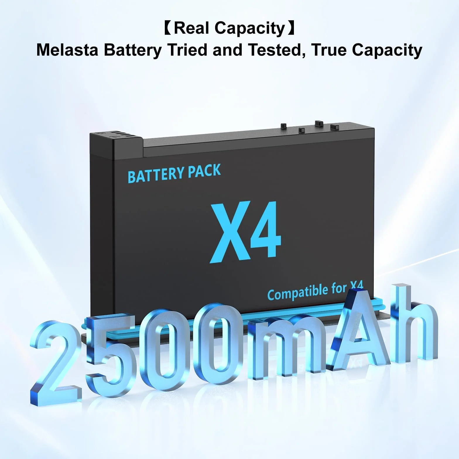 melasta 3,85 V 2500 mAh do baterii Insta360 X4 i ładowarki z kablem USB-A do C, ładowarka do baterii aparatu z kartą SD do przechowywania i szybkim ładowaniem