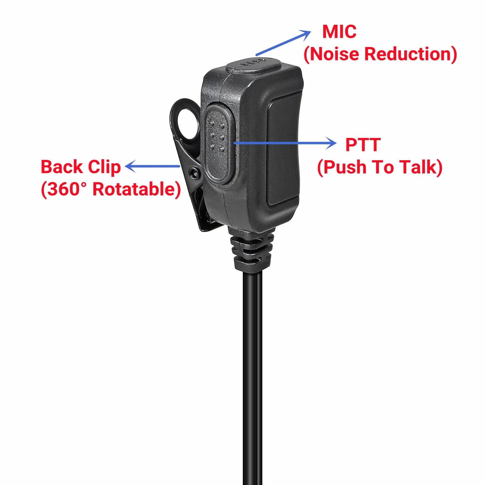 HYS Covert Acoustic Tube 2-pinowe słuchawki krótkofalówka kompatybilne z Baofeng UV-5R BF-888S Kenwood 1 sztuka