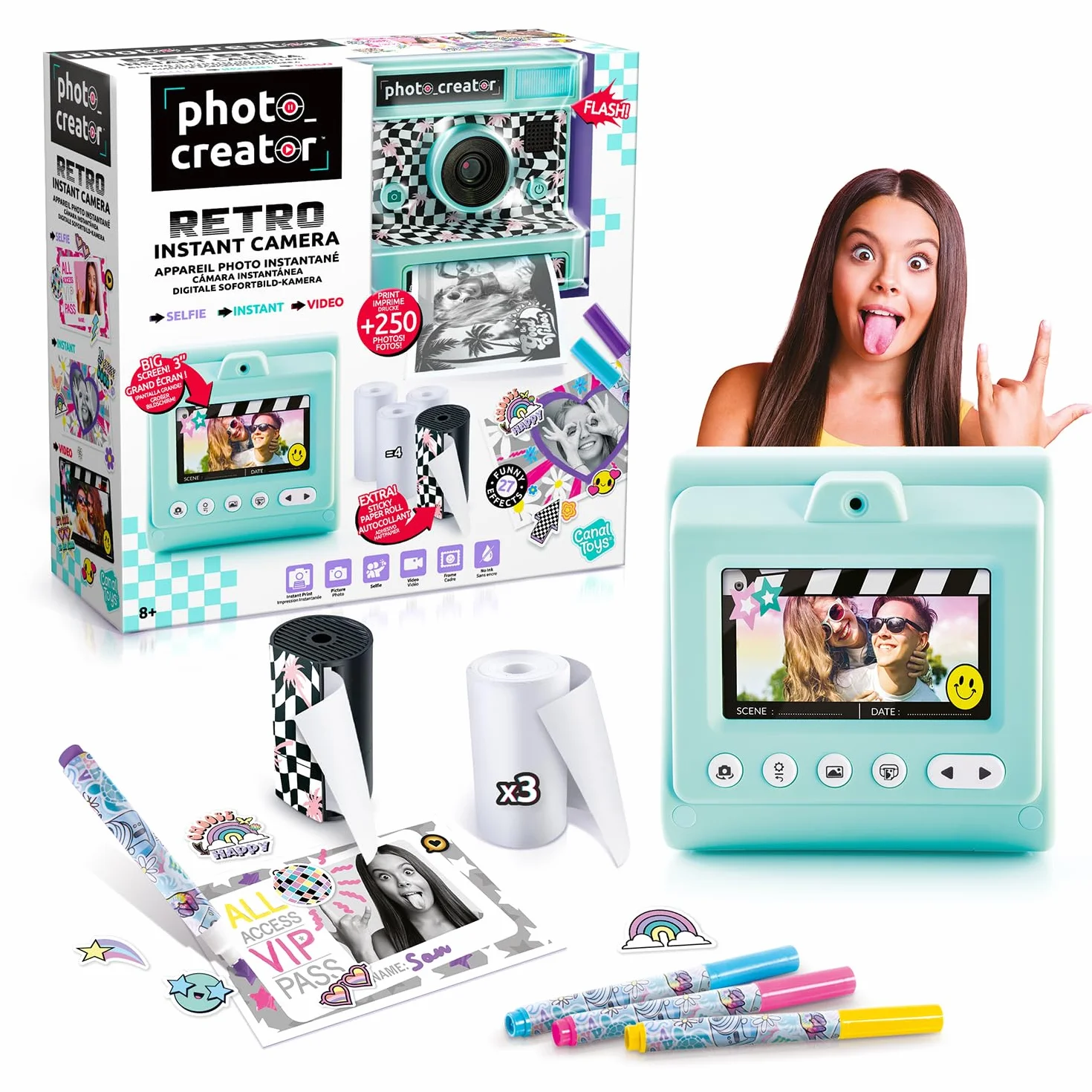 CANAL TOYS APPAREIL Photo INSTANT Retro
