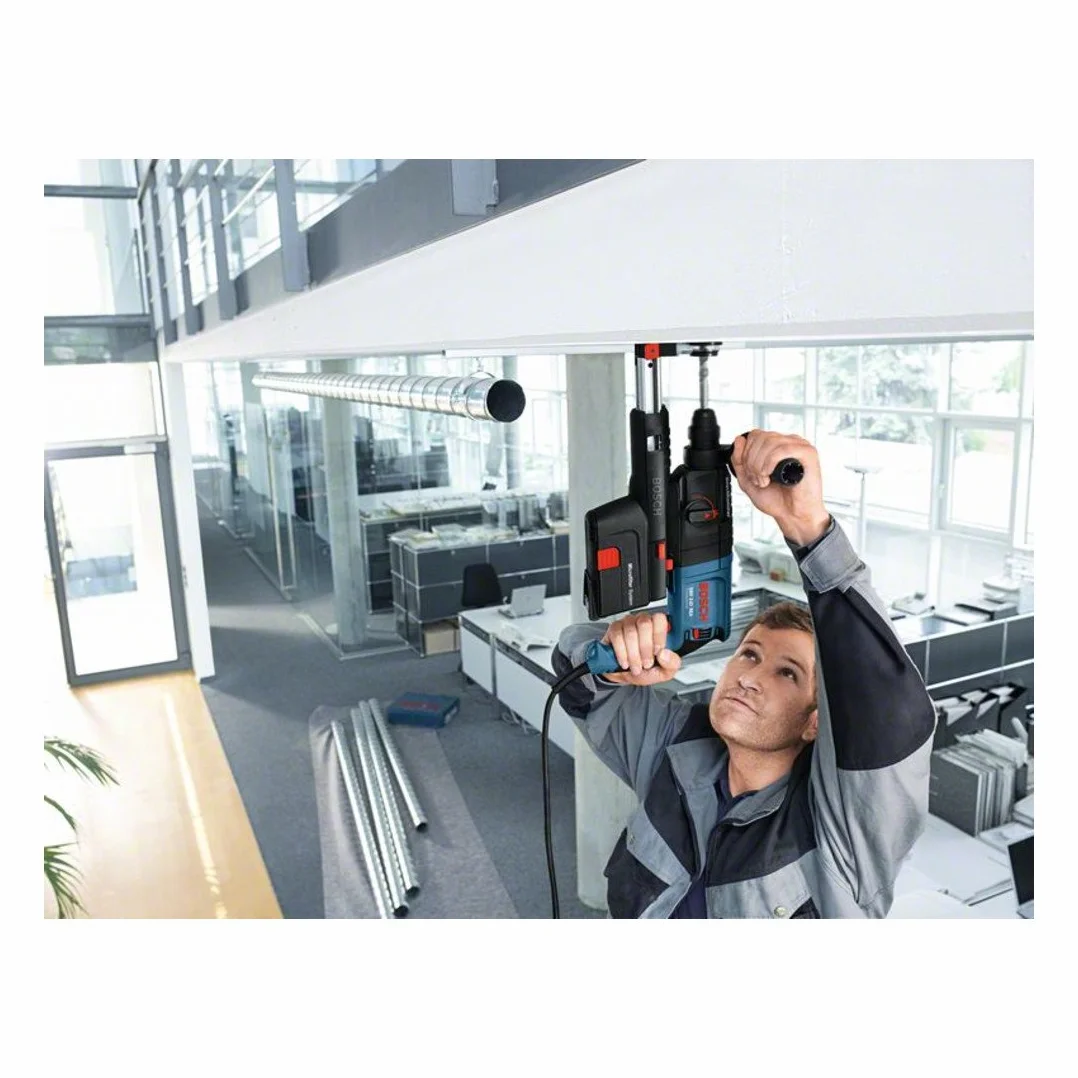 Bosch Professional: młot udarowo-obrotowy GBH 2-23 REA (zintegrowany i zdejmowany moduł odsysający, rękojeść dodatkowa, walizka)