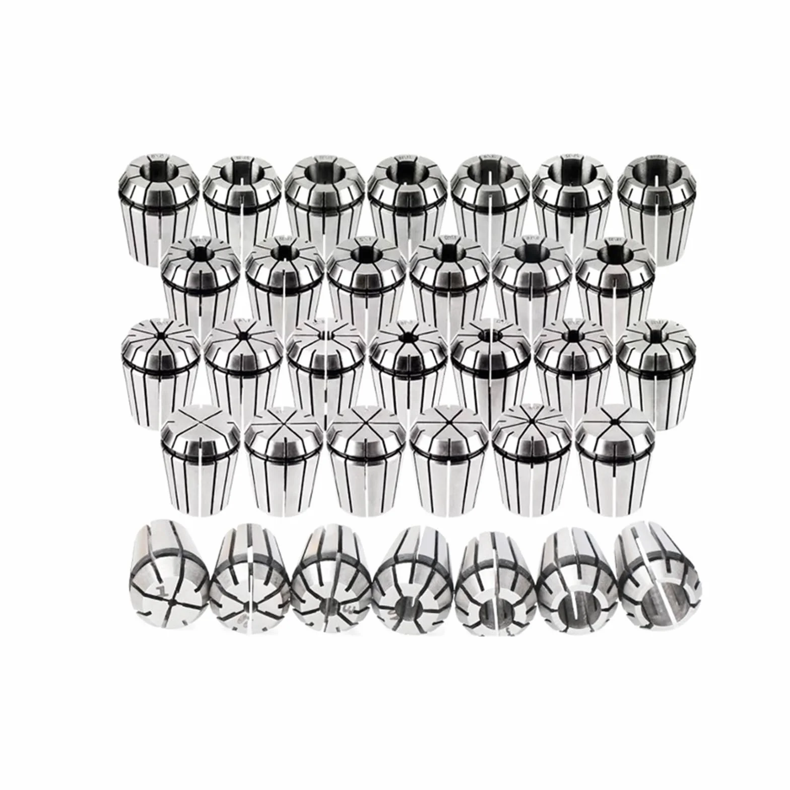 Zestaw tulei zaciskowej ER8 ER16 ER20 ER25 ER32 ER40 Zestaw tulei zaciskowej sprężynowej do uchwytu narzędziowego tokarki frezarki CNC(19pcs ER32 set)