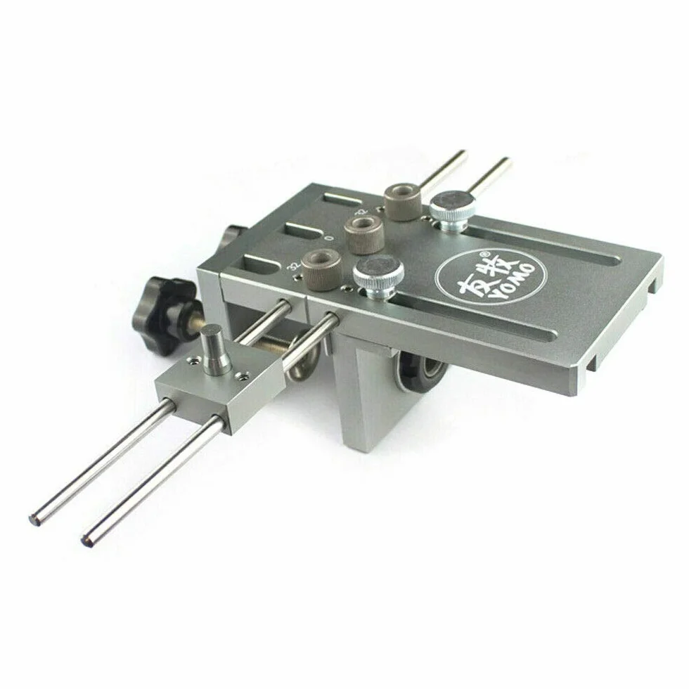 Szablon do wiercenia kołków, 15 mm szablon do wiercenia Jig kołek o średnicy 6/8/10 mm, z dodatnim rozmiarem otworów, szablon do wiercenia, zestaw prowadnic do kołków, listwa do kołków do drewna, szybkozłączka, obróbka drewna
