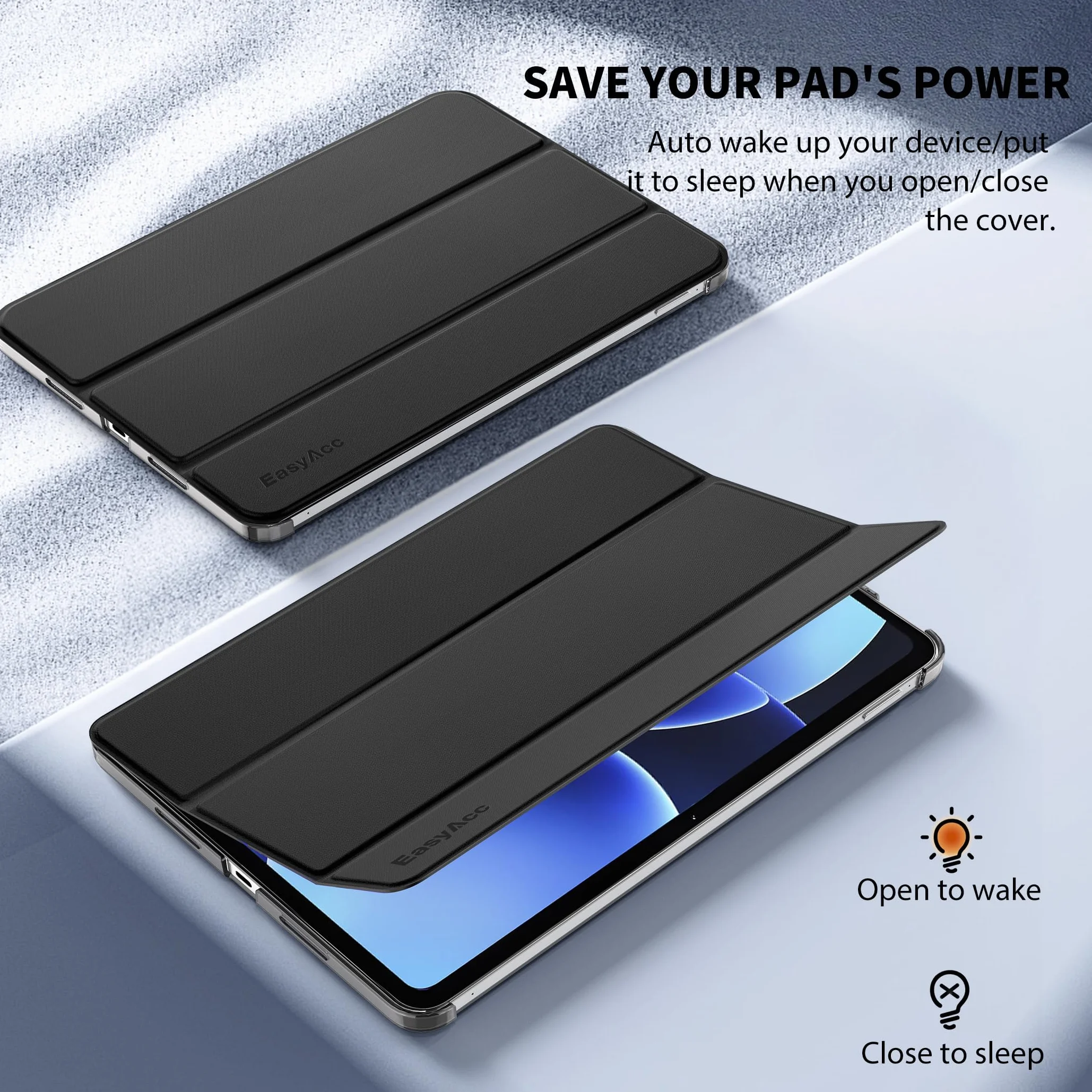 EasyAcc Etui do Xiaomi Mi Pad 7/7 Pro 11,2" 2024 matowe czarne