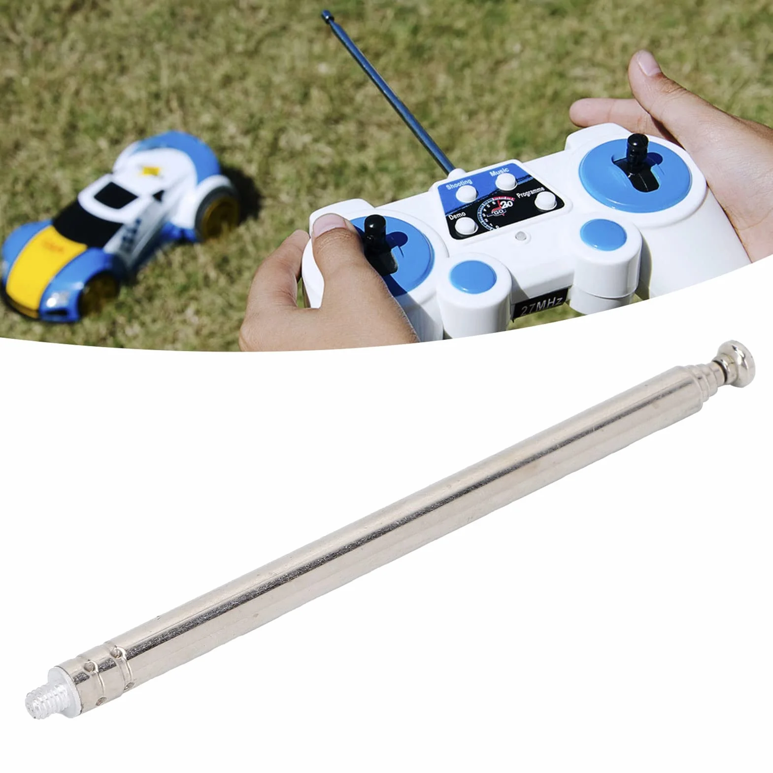 Antena Teleskopowa 5 Sekcji 30 cm M3 Gwint T do Telewizora Radia FM