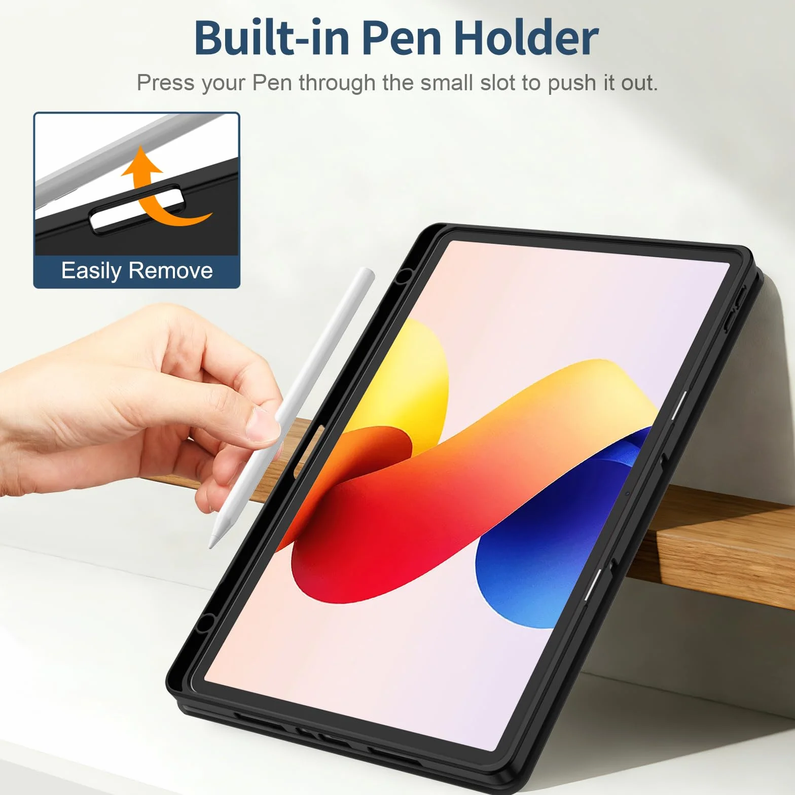 Fintie Etui Ochronne do Redmi Pad 2 Pro 12,1" 2025 z Uchwytem na Długopis TPU