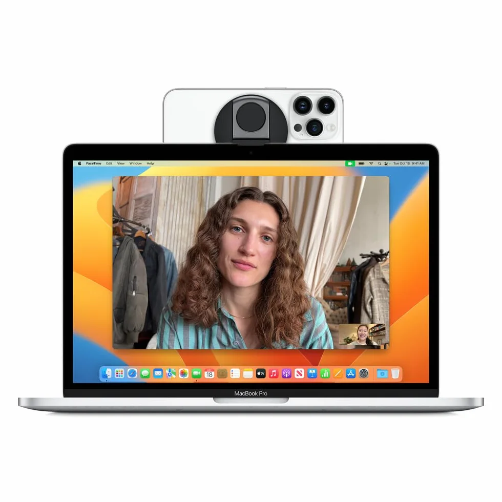 Magnetyczny uchwyt na kamerę aluminiowy do iPhone'a 12 13 14 15 Laptop Mac Czarny