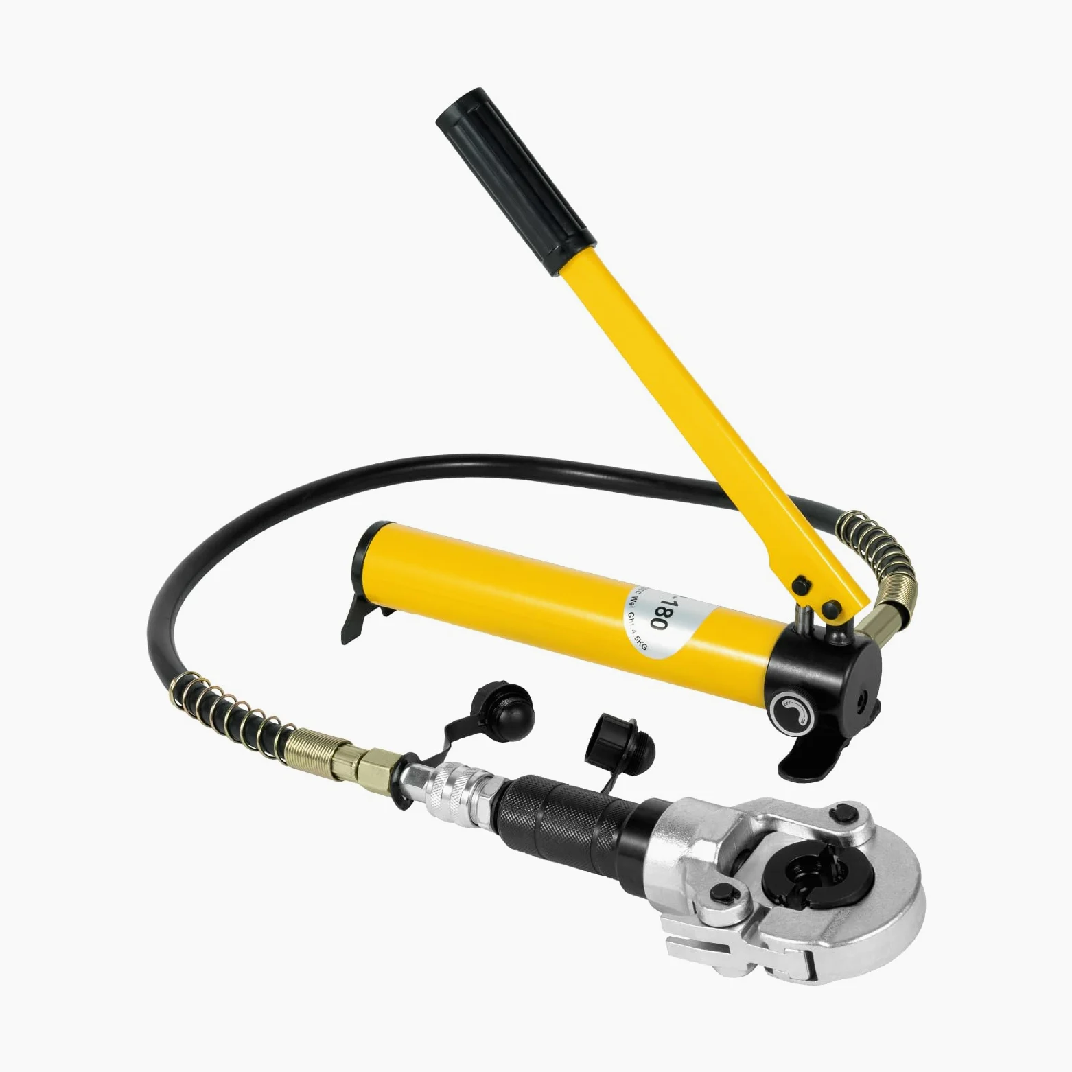 Wysokowydajne szczypce hydrauliczne w kształcie litery V do rur miedzianych, maks. siła nacisku 700 kg/cm², pojemność hydrauliczna 150 cm³, idealne do połączeń rurowych