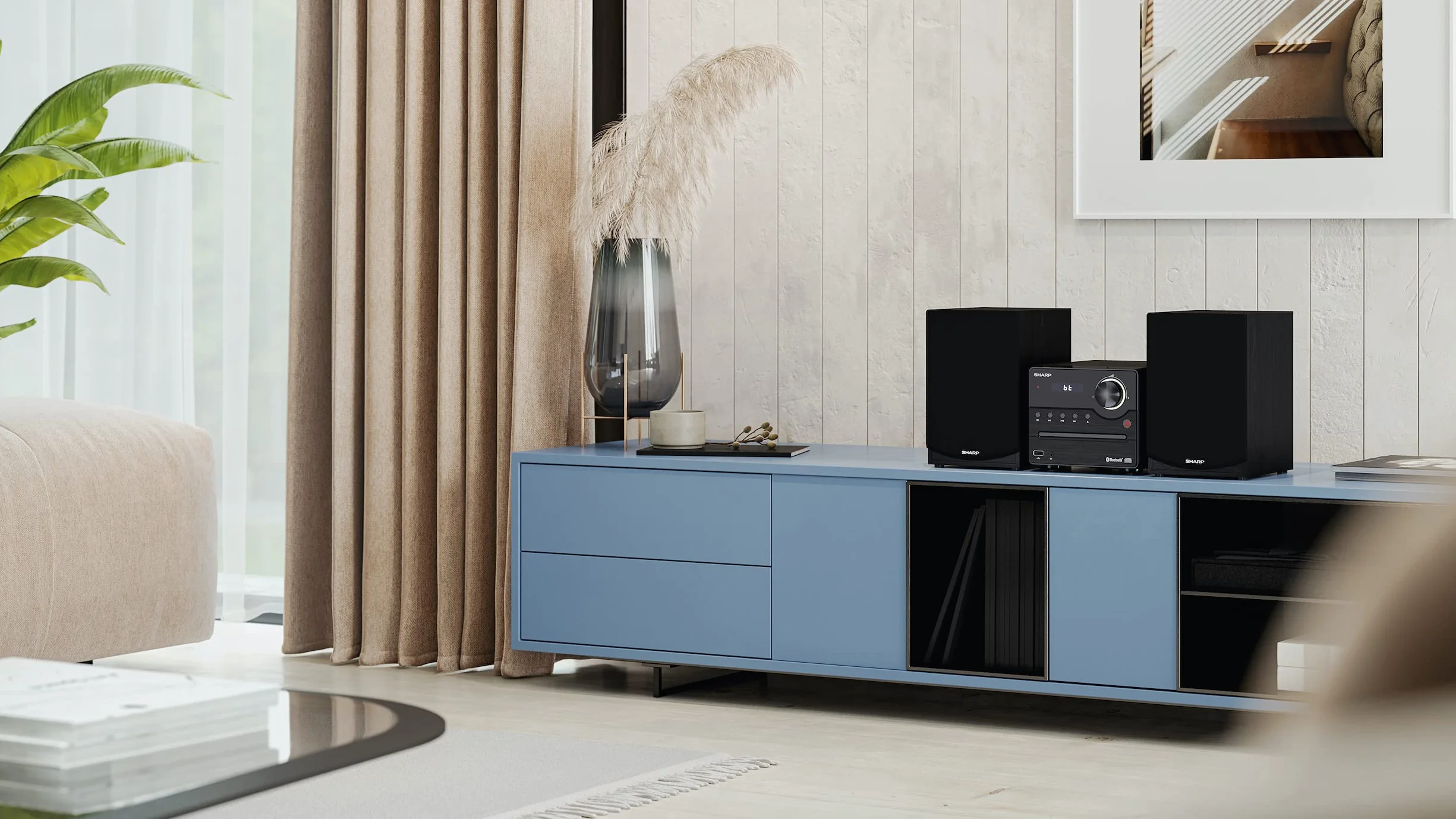 Sharp XL-B512(BK) Kompaktowy Zestaw Stereo Czarny