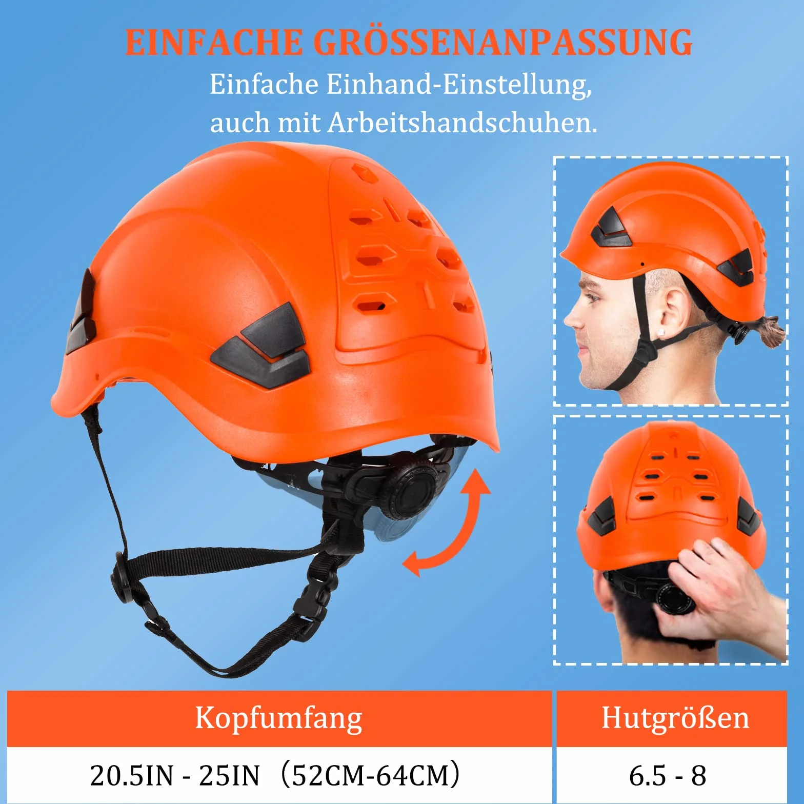 Kask ochronny na plac budowy, wentylowany, kask budowlany dla dorosłych z EN 397 kask przemysłowy, dopuszczony do użytku w przemyśle i budownictwie