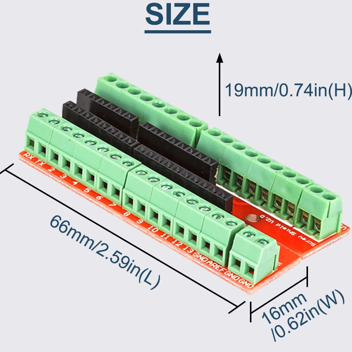 Screw Shield V2 karta rozszerzeń, stabilna płyta PCB, stabilna (podwójne wsparcie), kompatybilna z Arduino R3 Top (2 sztuki)