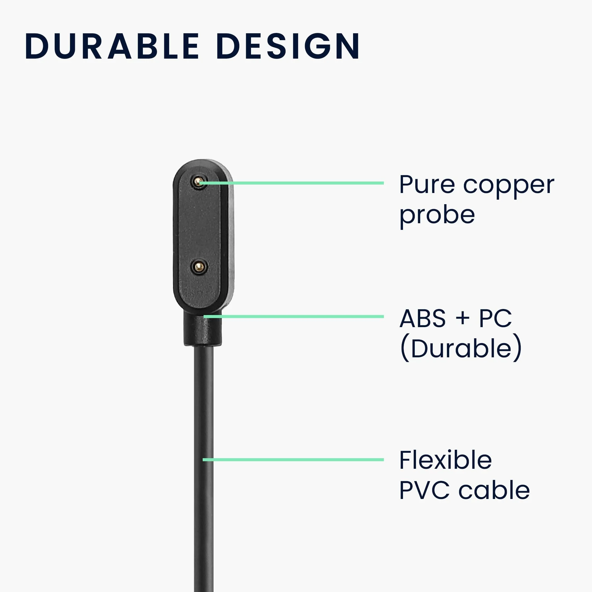 kwmobile Ładowarka kompatybilna z Huawei Band 9 / Band 8 / Watch Fit 2 / Watch Fit mini - kabel USB-C do ładowania smartwatcha - czarna