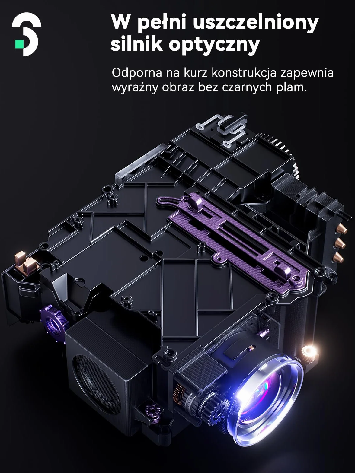 SOOMFON SK3 Projektor WiFi Bluetooth 1080P Natywny przenośny projektor filmowy Automatyczne ustawianie ostrości korekcja zniekształceń