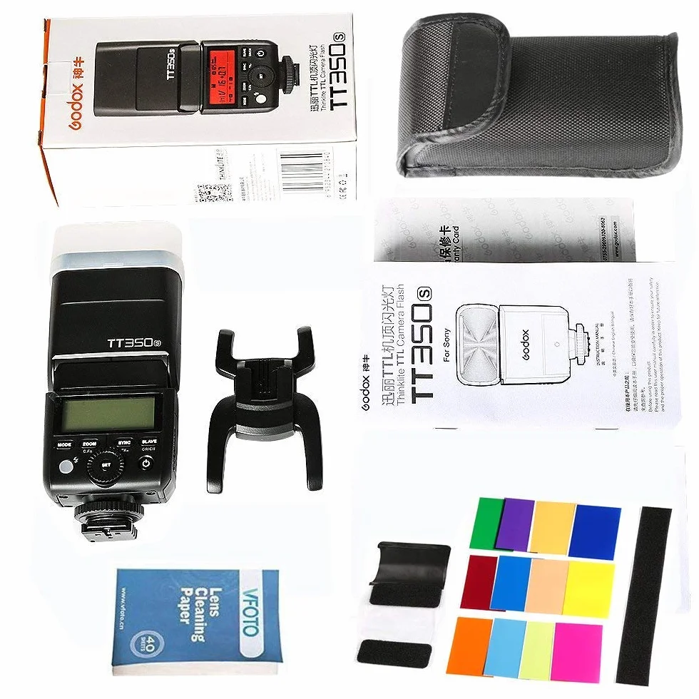 Godox TT350s 2.4G HSS TTL II lampa błyskowa GN36 Speedlite do Sony A7R A6300 A6000