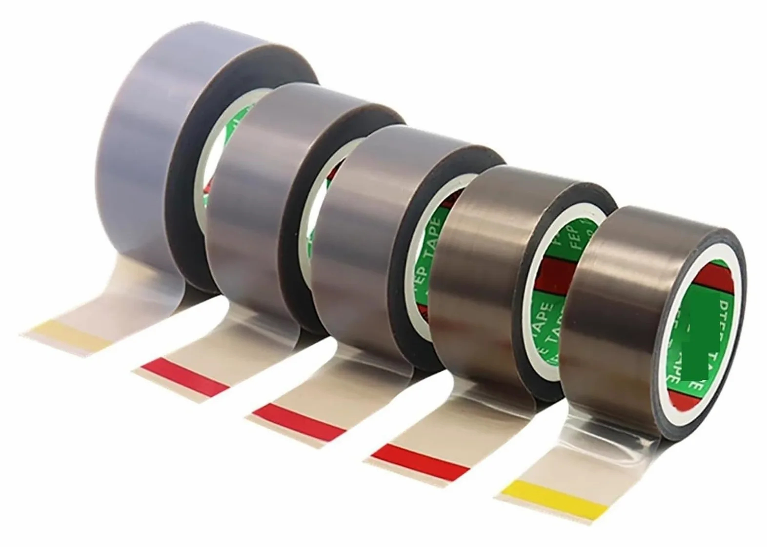 Taśma teflonowa, grubość 0,05-0,5 mm, szerokość 13-100 mm Taśma klejąca PTFE do maszyn do pakowania próżniowego i przemysłu elektrycznego, długość 10 metrów(0.18mm,70mm)