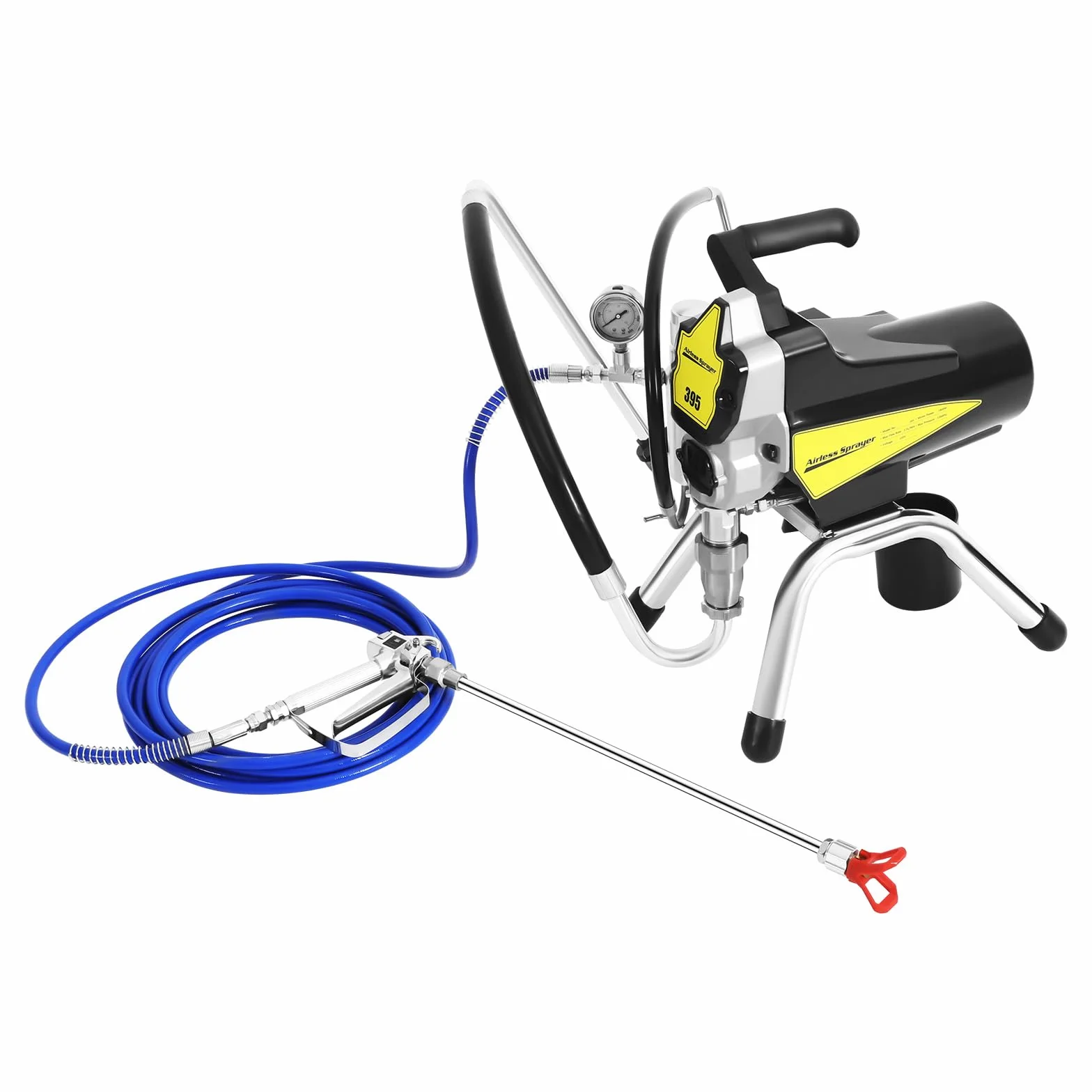 Przenośny opryskiwacz farby Airless, 1800 W, 220 V, 3300 psi, wysoce wydajny elektryczny opryskiwacz natryskowy, maszyna do malowania natryskowego, wysokociśnieniowy system natryskowy z rurą