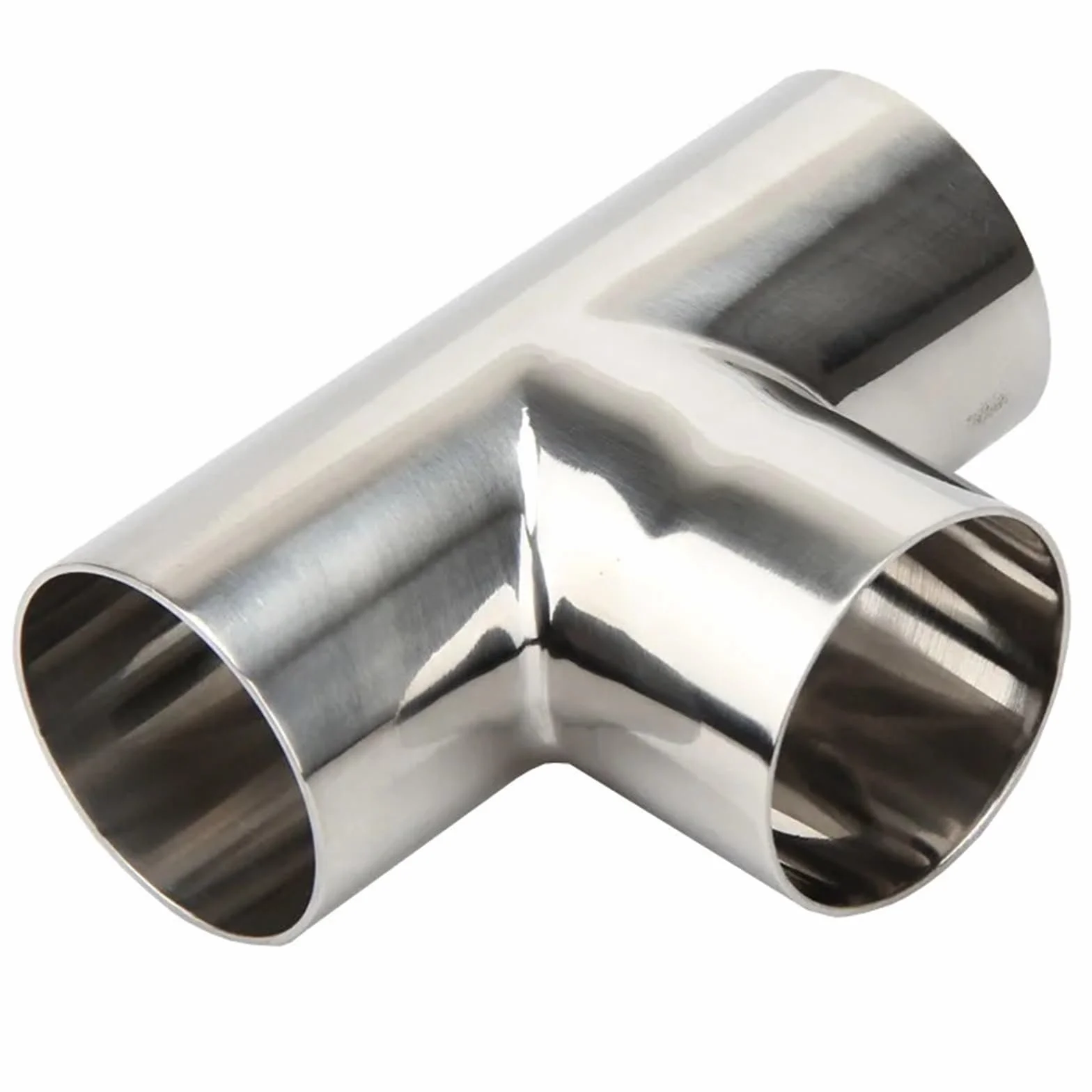 1 x złącze 3-drożne ze stali nierdzewnej 304 – 16 mm do 108 mm sanitarne złącze do spawania doczołowego do żywności, warzenia i nabiału (typ T, polerowane) (OD 25 mm)