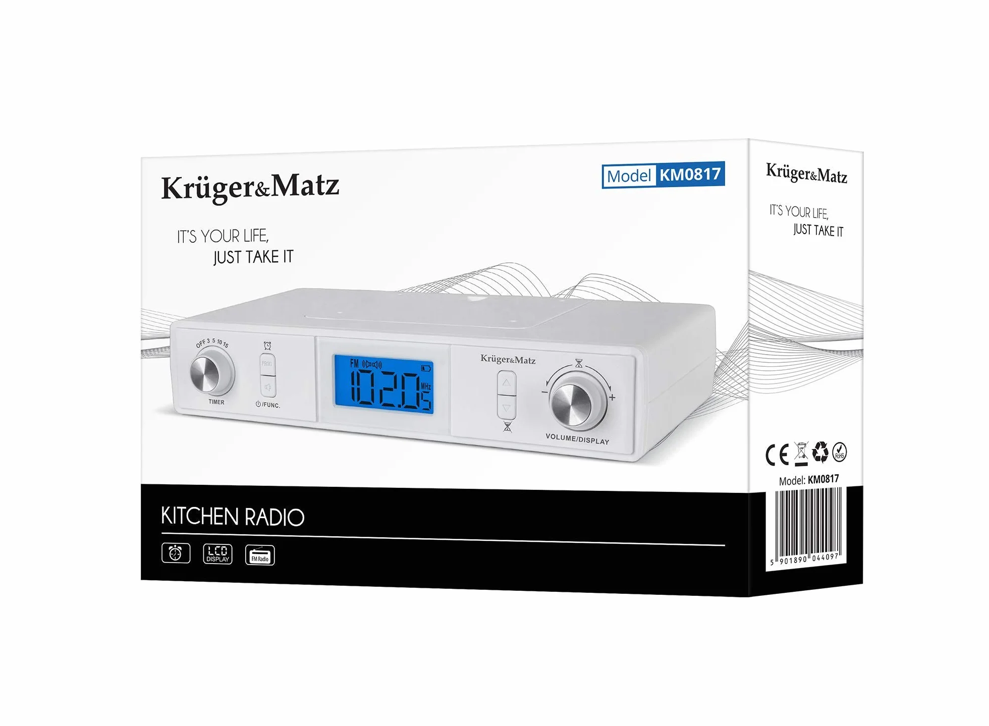 Radio kuchenne Kruger&Matz z BT podwieszane