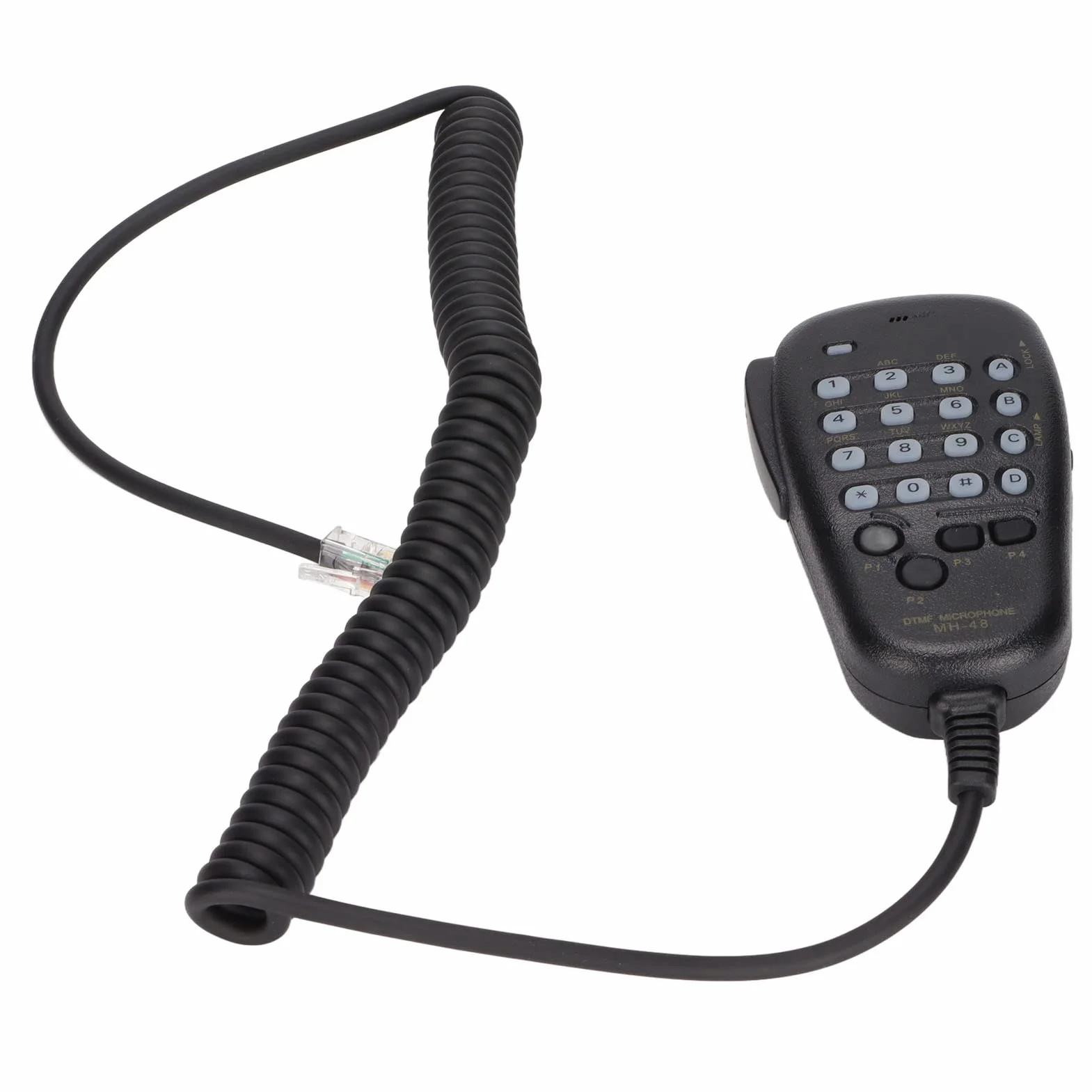 Mikrofon Naramienny do Radia YAESU, Ręczny Mikrofonogłośnik z Przyciskiem, Kompatybilny dla YAESU MH‑48 MH‑48A6J FT‑8800R FT‑8900R FT‑7900R FT-1807 Radiotelefonami