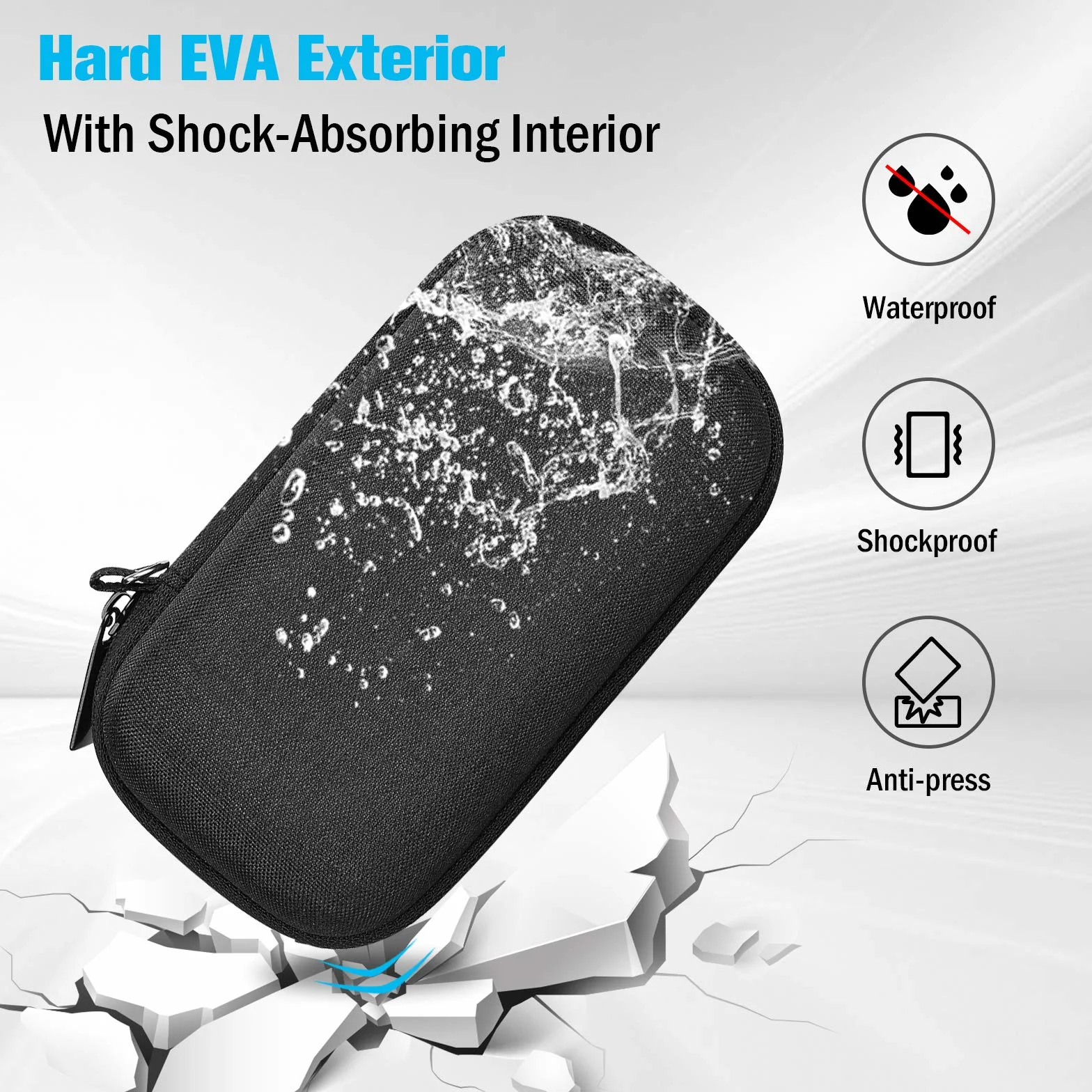 ProCase Etui do SanDisk Extreme Pro SDSSDE80/SDSSDE81 wodoodporny EVA z siatką