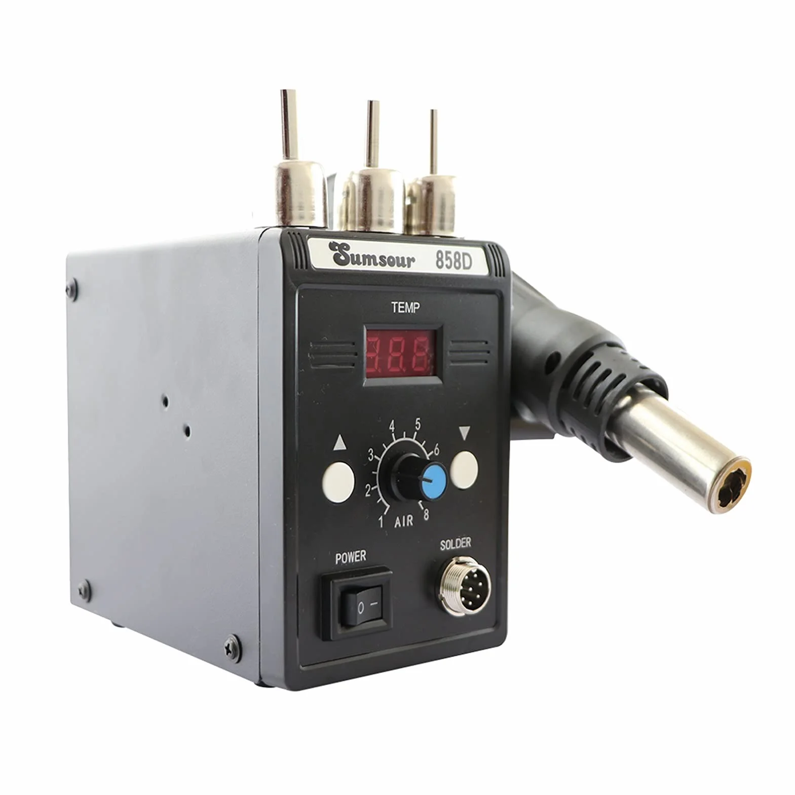 Stacja Lutownicza 85. 8D 700W 110V / 220V Pistolet na gorące powietrze PROWADZONY Cyfrowy lutownicy Desoldering BGA ESD Gun ciepła lutowane Stacja lutownicza Narzędzia spawalnicze Naprawy(SET-2)