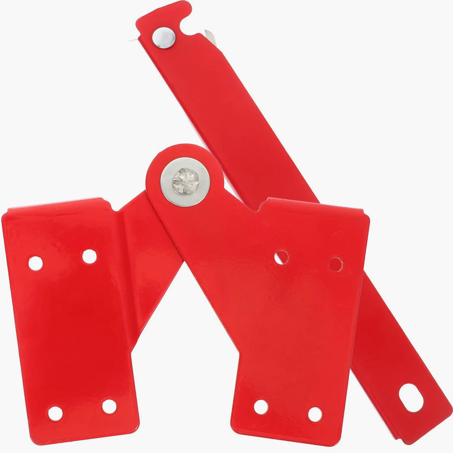 Bisagra Metálica para Escaleras de Ático de Aluminio Coner de Junta Plegable Reforzado Bisagra Gr Roja Tornillos y Varilla Accesorios para Escaleras Pequeñas y Plegables