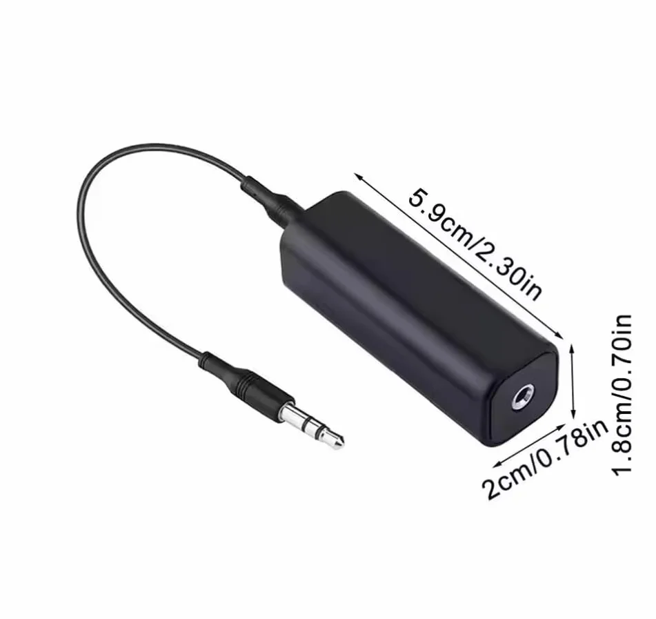 Izolator pętli masowej Filtr szumów z kablem 3,5mm do systemu audio samochodowego