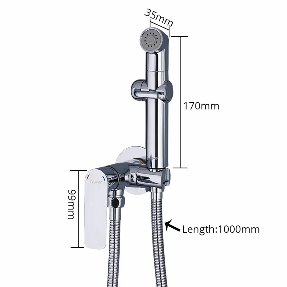 Baterie do wanny Bidet System prysznicowy Bidet Bidet Bateria natryskowa Bidet Spray do montażu na ścianie