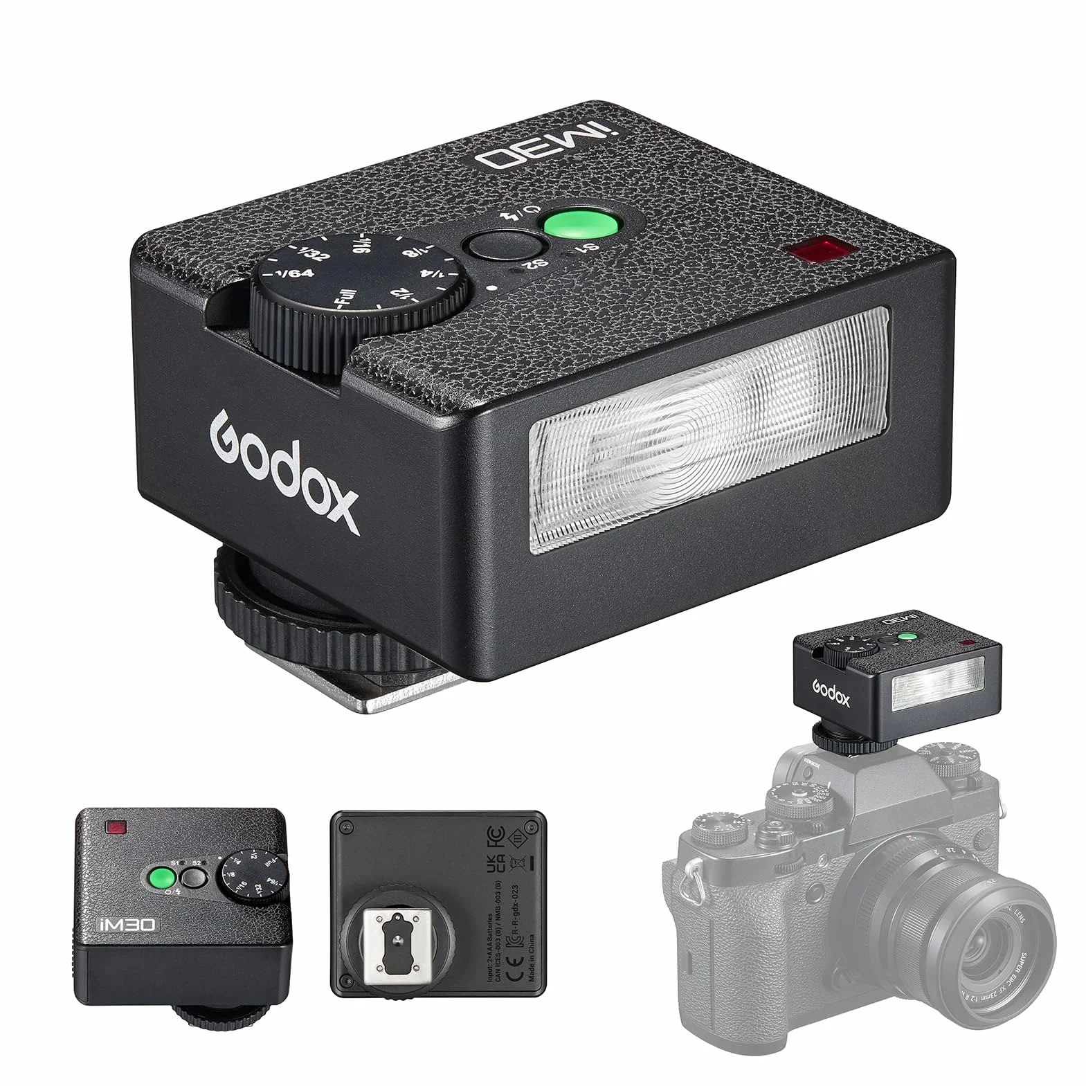 Godox iM30 Mini lampa błyskowa GN15 Speedlite do Canon Nikon Sony