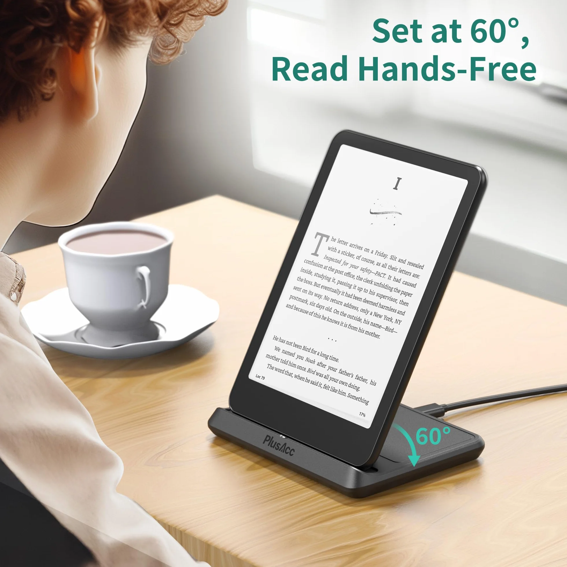 Bezprzewodowa stacja ładująca do Kindle Paperwhite Signature Editions 2022 2024, Colorsoft Signature Edition, składana podstawka