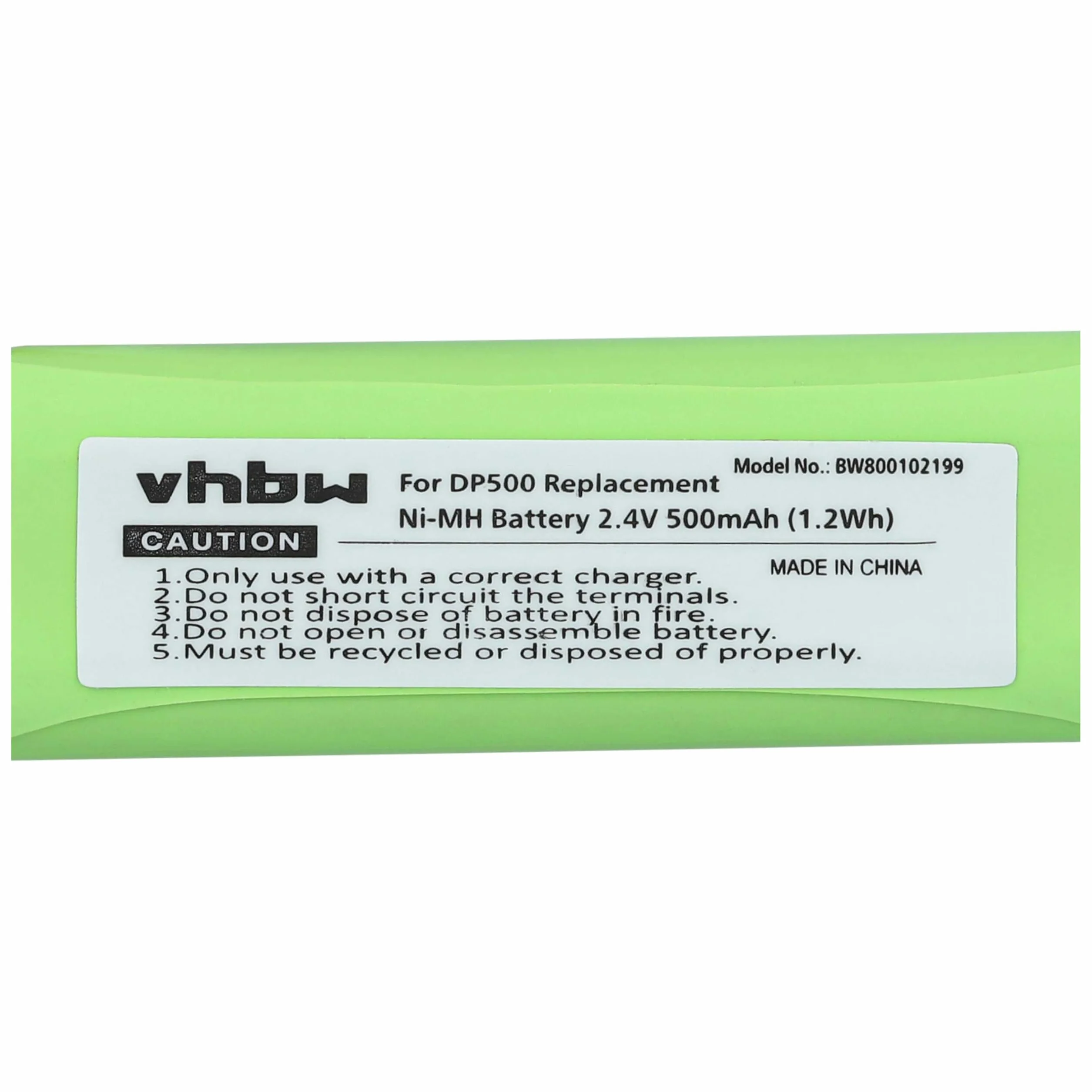 vhbw 1 x bateria kompatybilna z Medion MD82973, MD83024, MD83173, Life S63062, S63065, S63072 telefon stacjonarny (500 mAh, 2,4 V, NiMH) - zamiennik do GP1010, GPHC05RN01, VTHC04RN01, VTHC04RN0001 0 0