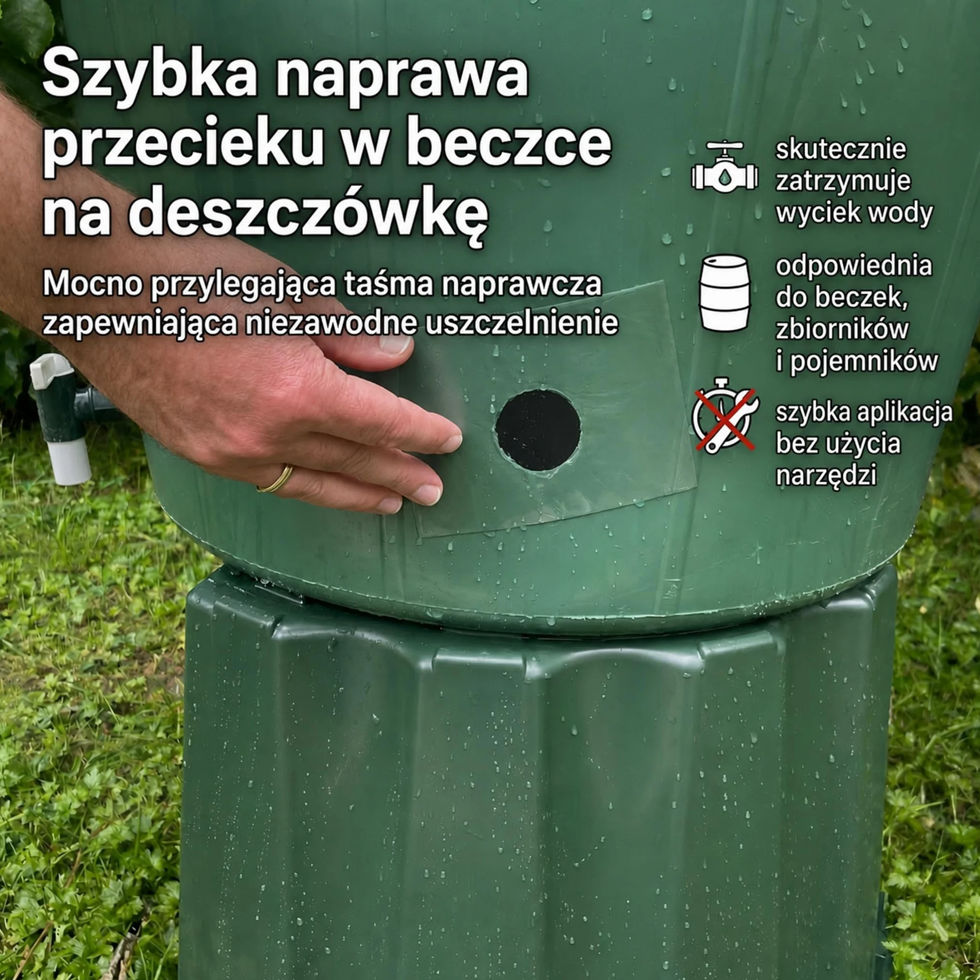 Podwodna taśma naprawcza do basenów, wodoodporna taśma uszczelniająca do namiotów, plandek, rynien, pontonów i łodzi z klejem akrylowym (Czarny, 2 sztuk 10 cm x 100 cm)