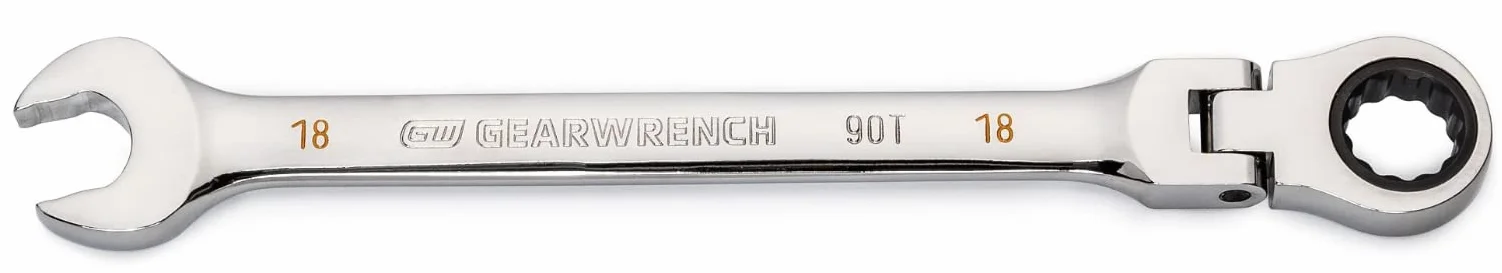 GEARWRENCH 18 mm 4-stopniowy łuk wahadłowy 12-punktowy klucz płasko-oczkowy z grzechotką - 86718
