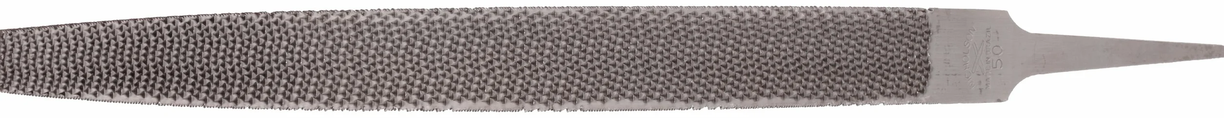 Nicholson Hand File, American Pattern, Rasp Cut, Half-Round, Fine, długość 10"
