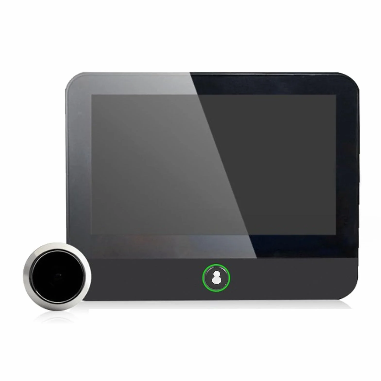 Cyfrowy wizjer do drzwi, kamera z wizjerem HD 1080P z kolorowym ekranem LCD, detekcją ruchu i szerokim kątem 120°, kamera wideo z wizjerem WiFi Wbudowany akumulator do domu