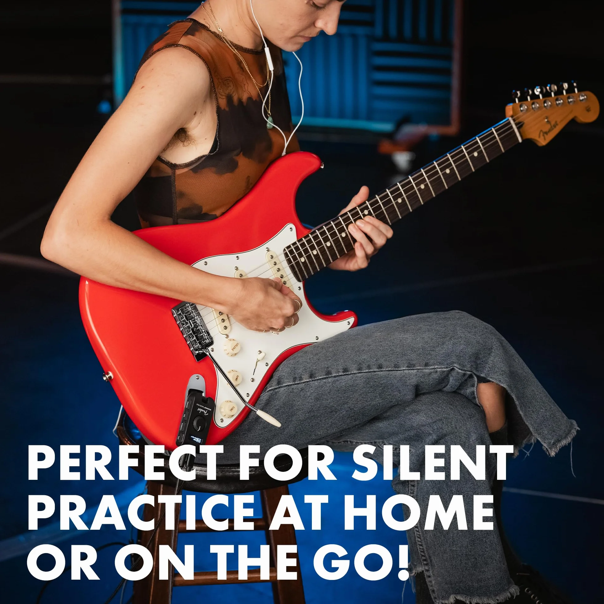 Fender Mustang Micro Plus wzmacniacz gitarowy słuchawkowy 25 modeli 25 efektów Bluetooth 100 ustawień ładowanie USB
