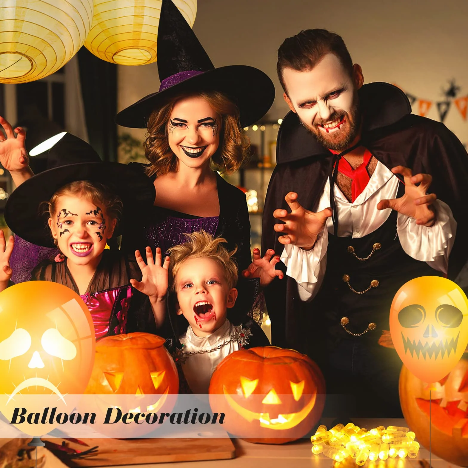 Yizhet Lampy balonowe, 30 ks lampiony LED Lampiony bateriowe działane z przełącznikiem do papierowej, balony, Halloween Świąteczne przyjęcie ślubne Urodziny, ciepły biały