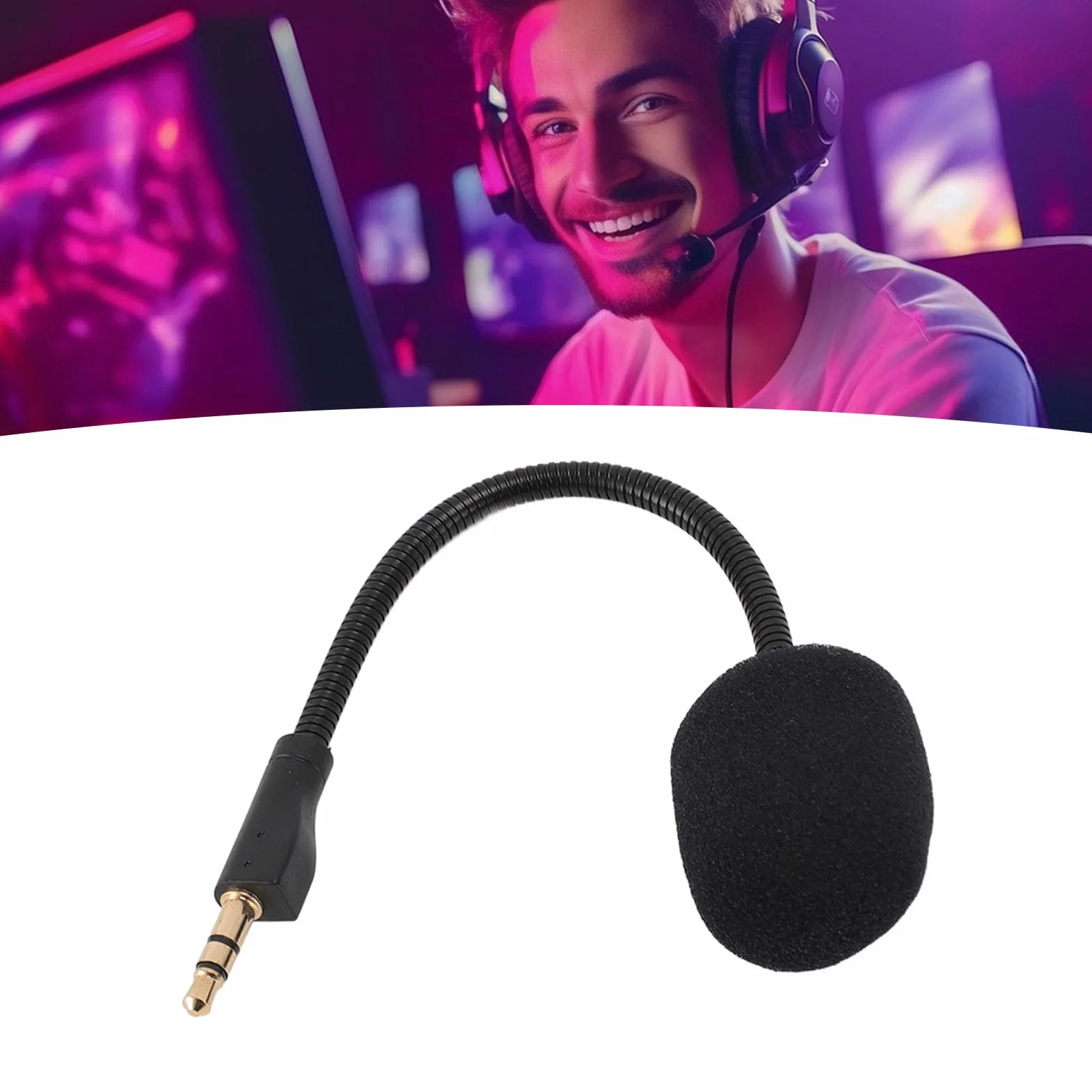 Zamienny Mikrofon do G PRO/G PRO X Bezprzewodowych Zestawów Słuchawkowych, Pozłacana Wtyczka 3,5 mm