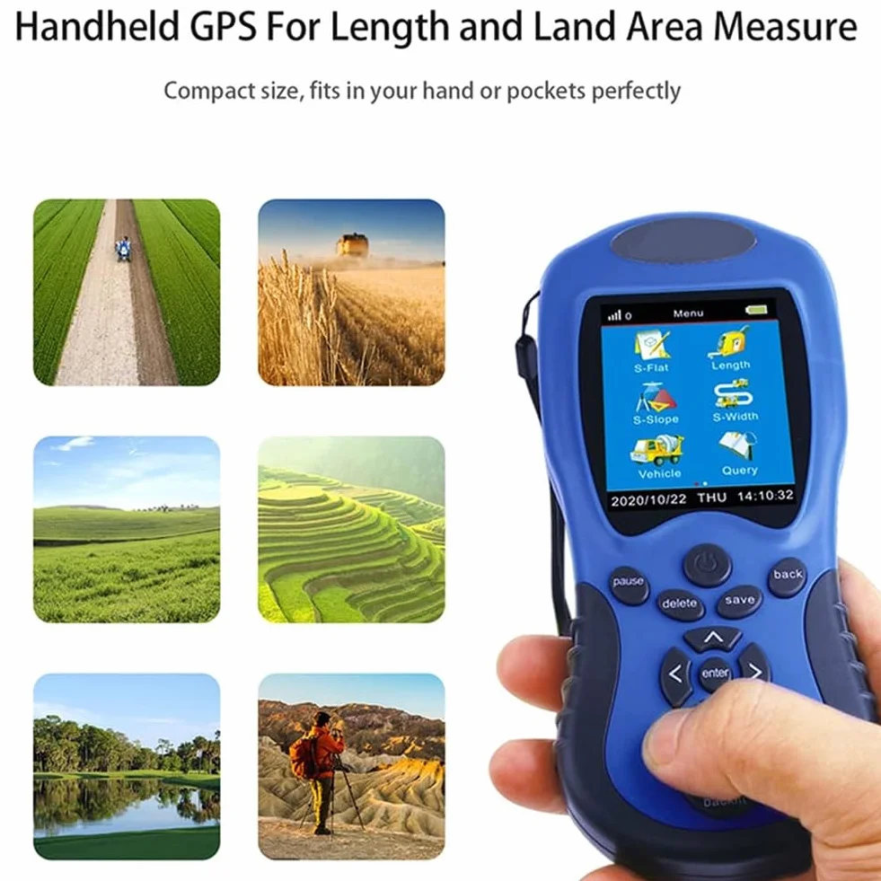 Ręczny sprzęt geodezyjny GPS, cyfrowy wyświetlacz LCD Obszar gruntów rolnych Długość Wysokość Ciśnienie Satelitarne urządzenie pomiarowe, dla leśnych użytków rolnych Górnictwo Górskie Powierzchnia
