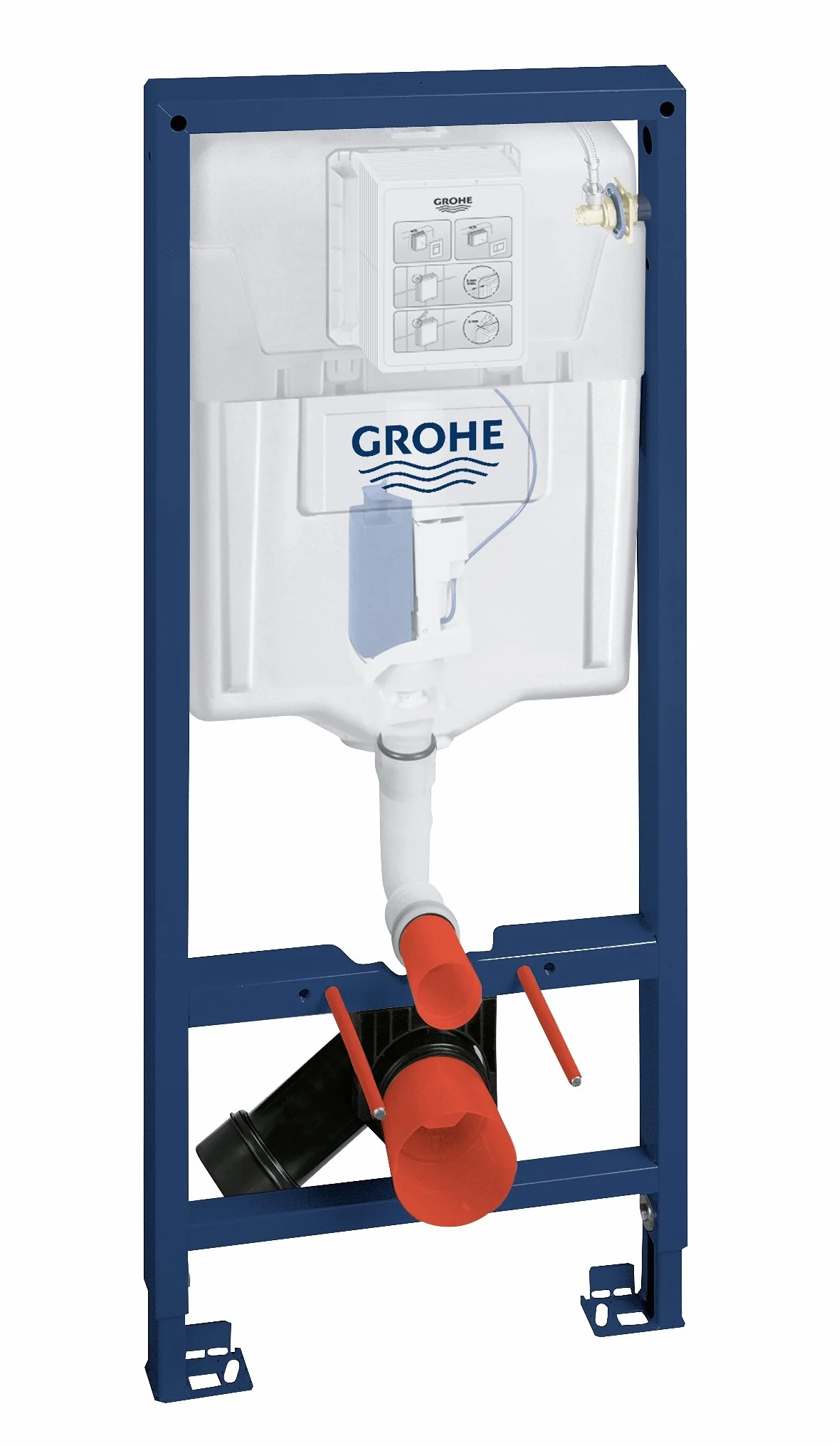 GROHE Rapid SL Stelaż podtynkowy do WC; wysokość instalacji 1,13 m