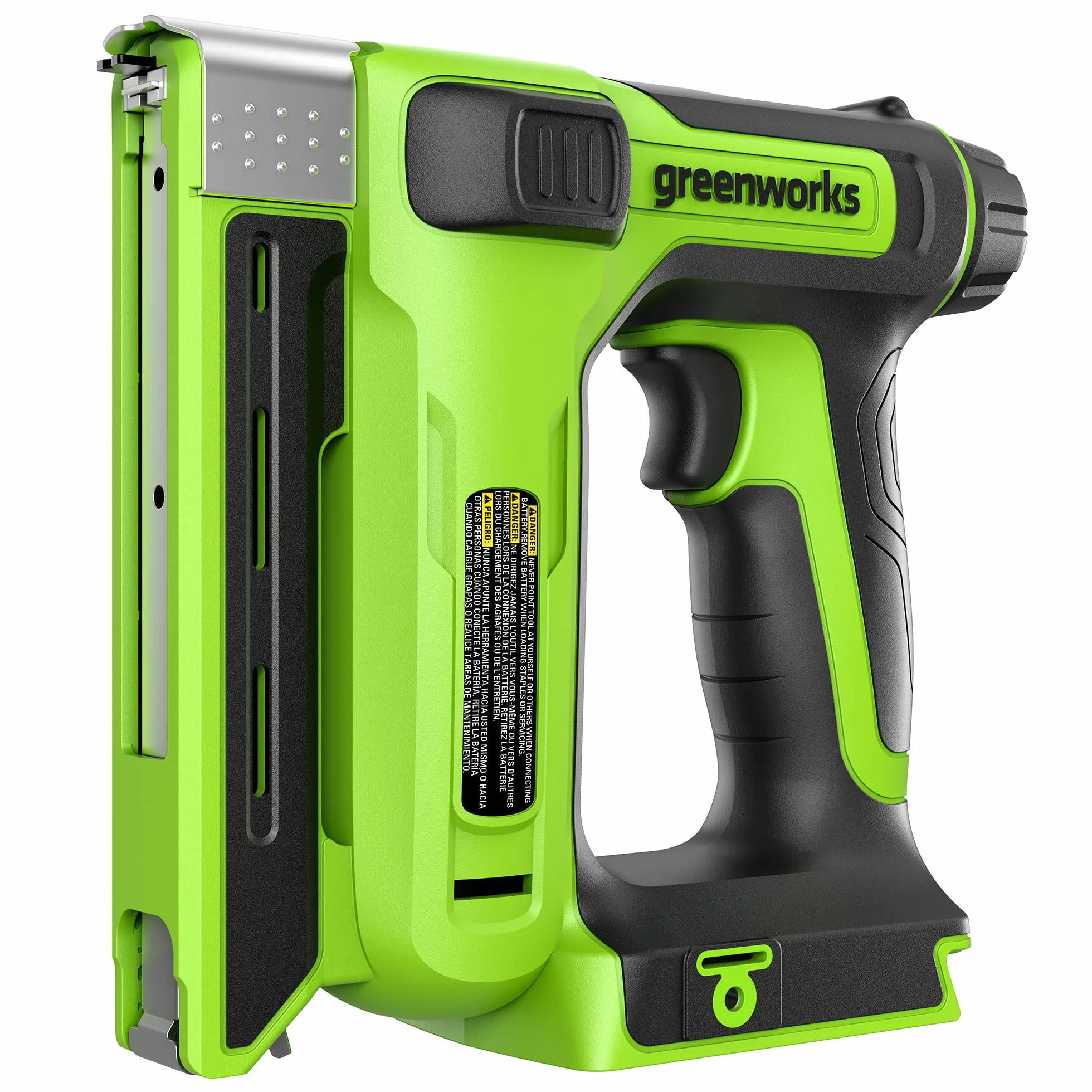 Greenworks G24CS10 Zszywacz Akumulatorowy, 60 szt./min do Zszywek Typu U 6-14 mm Lub Zszywek Typu T 15 mm, BEZ Baterii i Ładowarki 24V