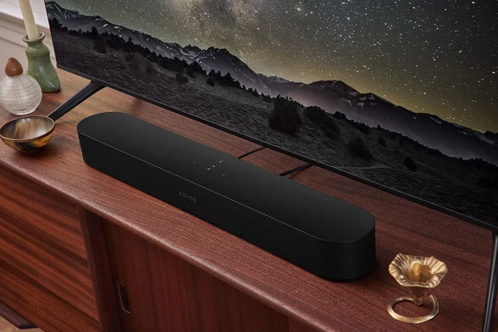 Sonos Kompaktowy soundbar Beam (Gen 2) z Dolby Atmos i sterowaniem głosowym — Czarny