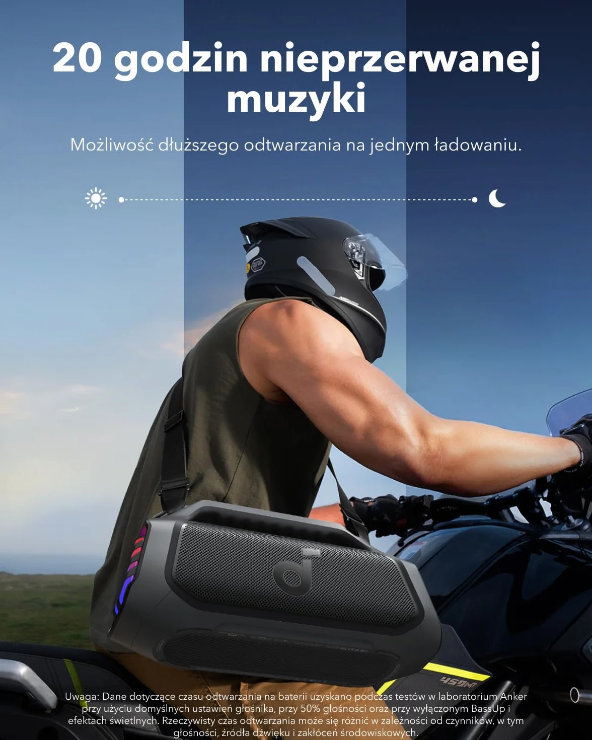 soundcore Anker Głośnik outdoorowy Boom 2 Plus 140W BassUp 2.0 szybkie ładowanie 30W wodoodporność IPX7 Czarny
