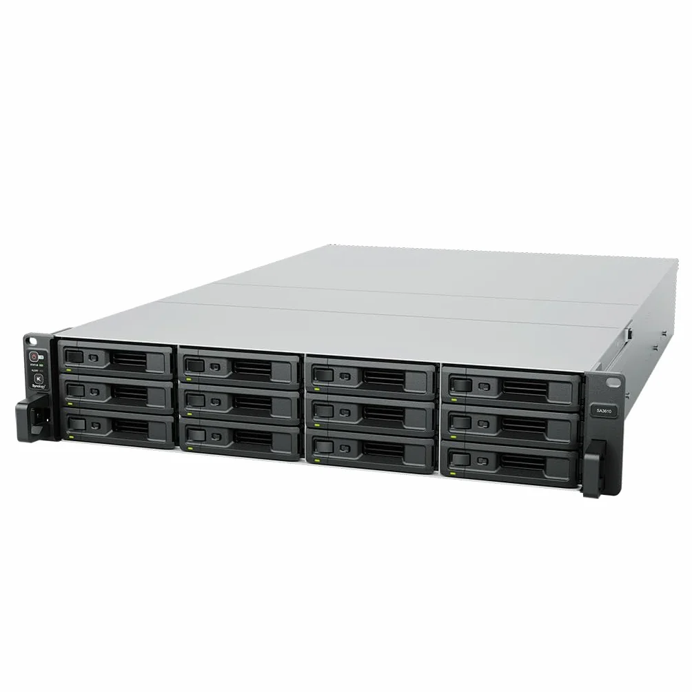 Synology SA3610 serveur de stockage NAS Rack 2U Ethernet LAN Noir Gris