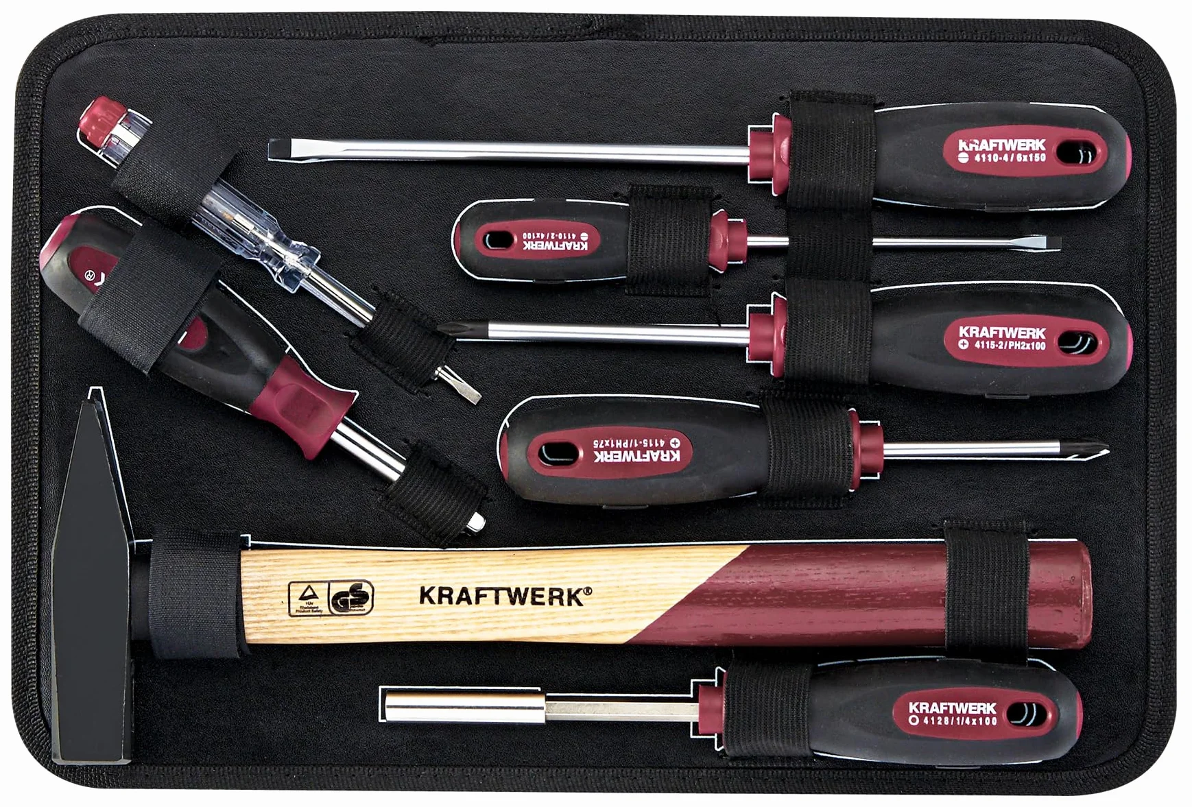 KRAFTWERK Profesjonalna walizka narzędziowa | walizka narzędziowa aluminiowa 123-częściowa | walizka narzędziowa z wyposażeniem zestaw kluczy nasadowych | KRAFTWERK Tool Nr art.: 3944