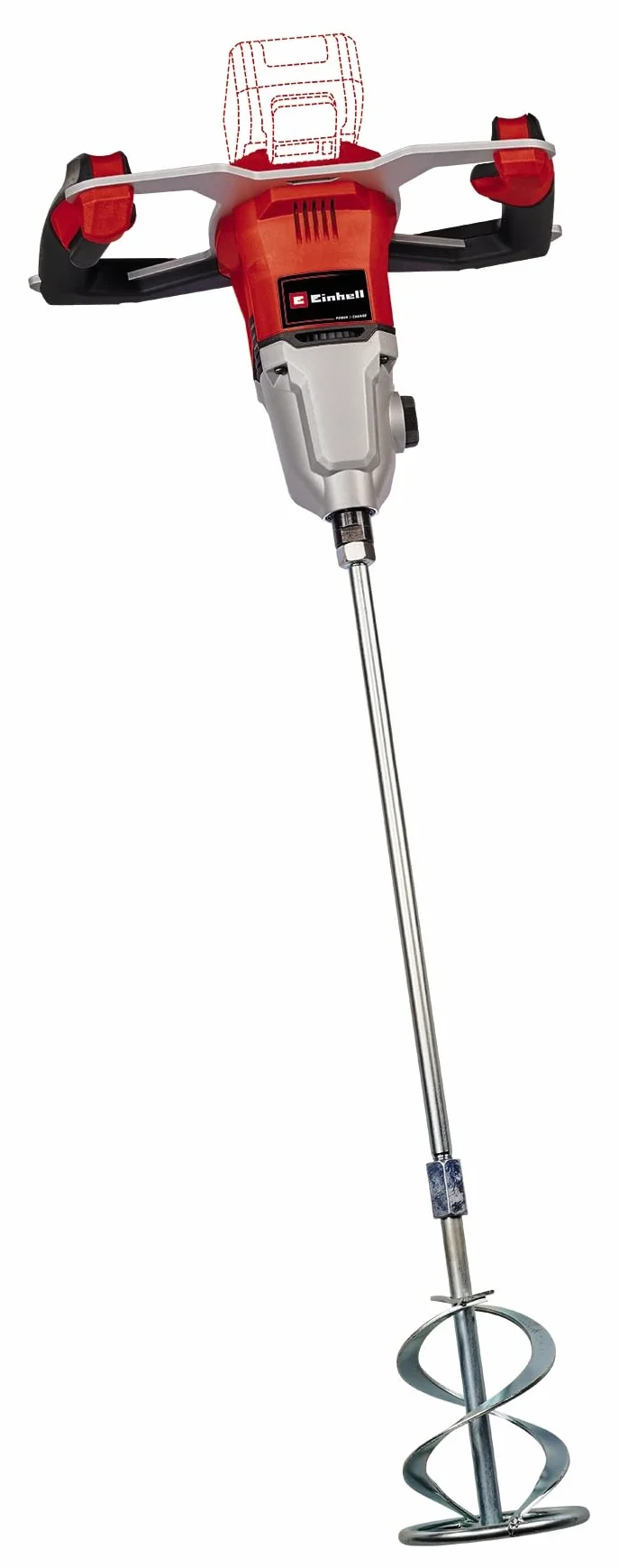 Einhell Professional TP-MX 18-2 Li BL Solo Power X-Change bateria mieszająca (2-biegowy napęd, bezszczotkowy, maks. 720 min-1, w zestawie mieszadło Ø 120 mm, bez baterii)